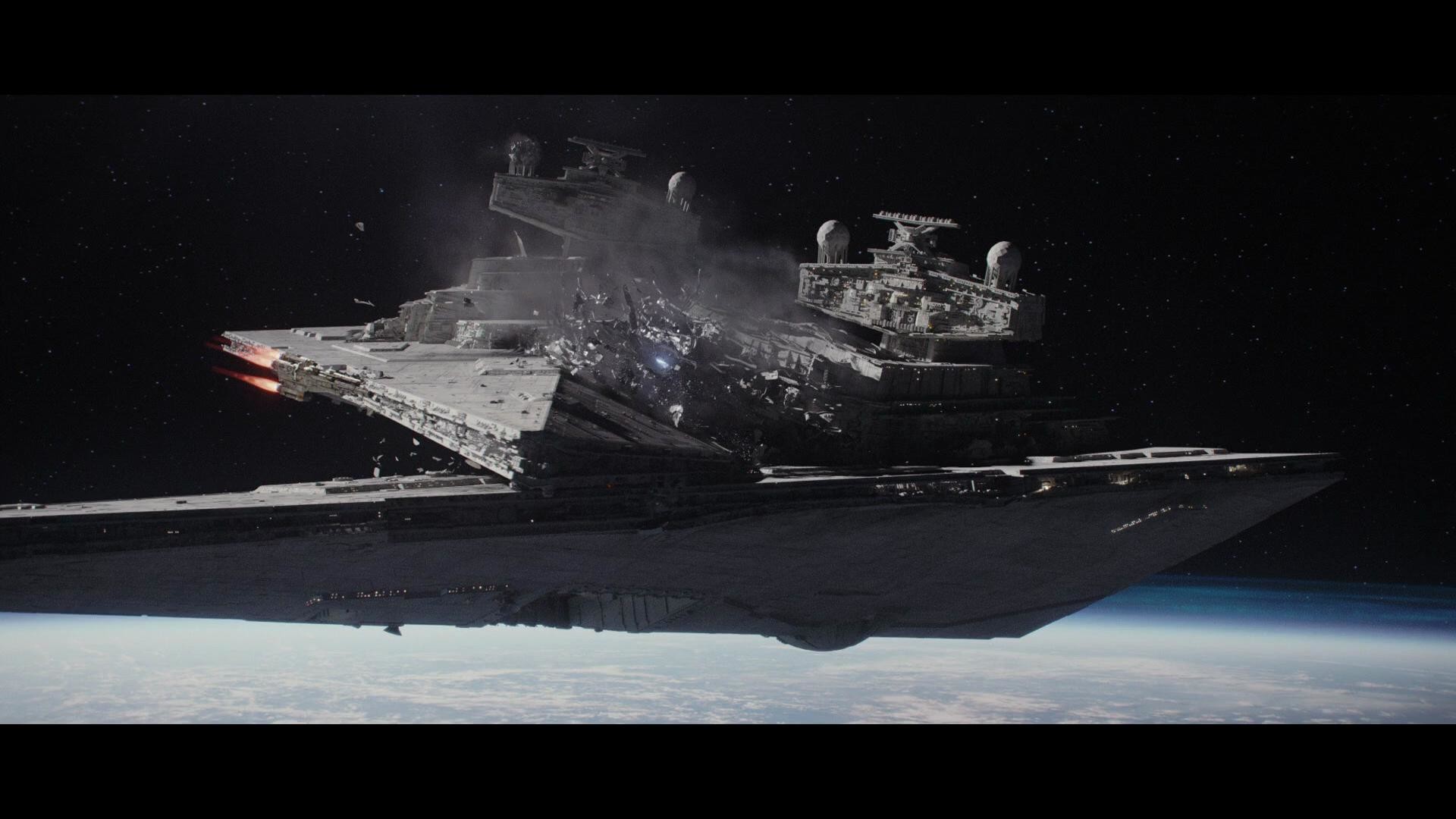 Star Destroyer, Rogue One: A Star Wars Story, Orbita, Star Wars, wallpaper desktop Full HD