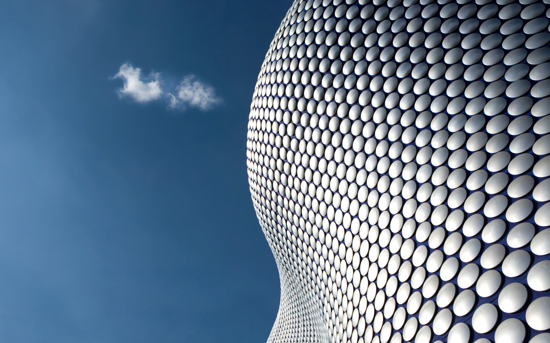 Selfridges Building, Birmingham, Architettura, Cielo blu, immagine di sfondo Windows 8.1