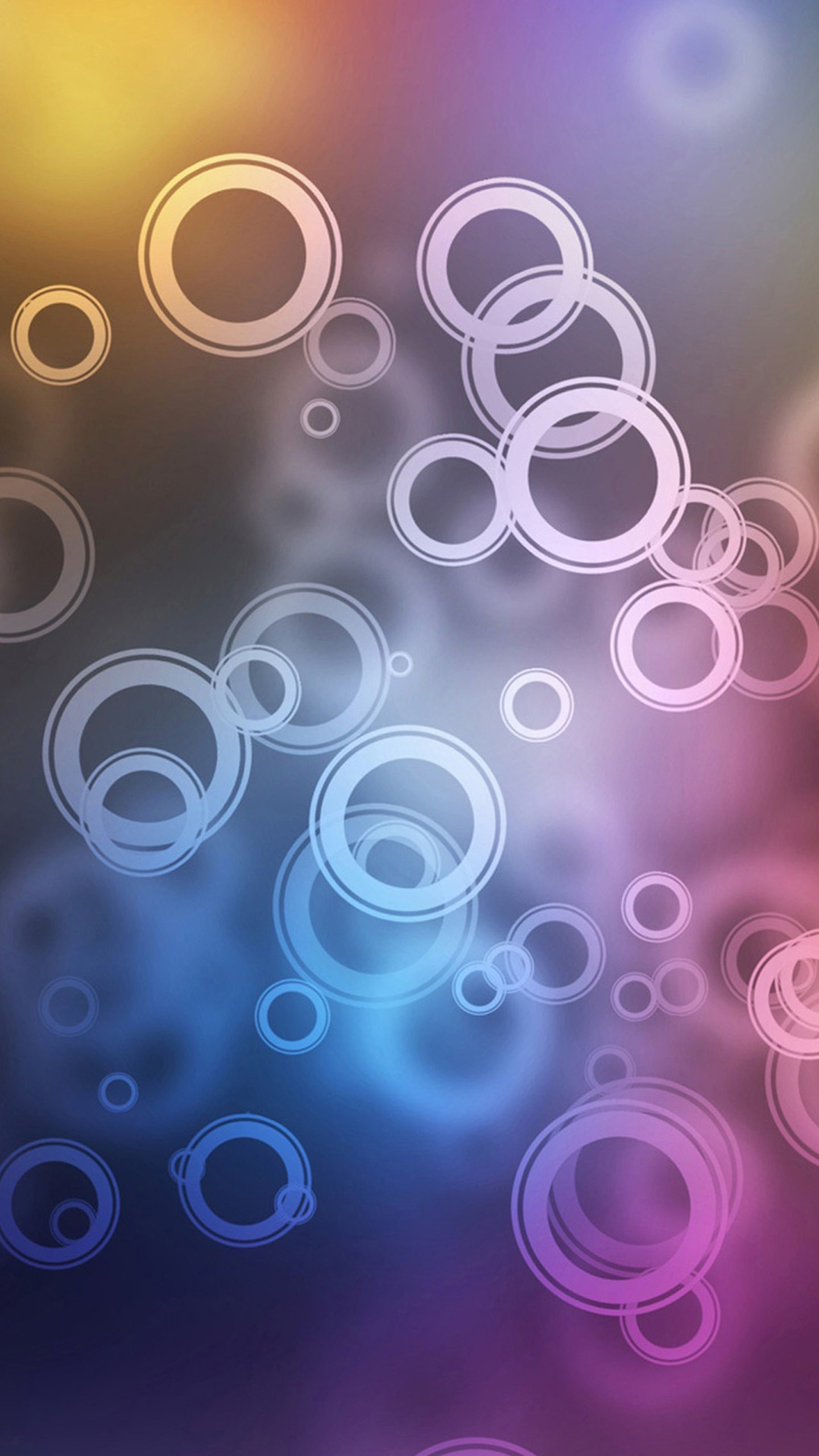 Cerchi, Bokeh, Colori, wallpaper per iPhone e Android