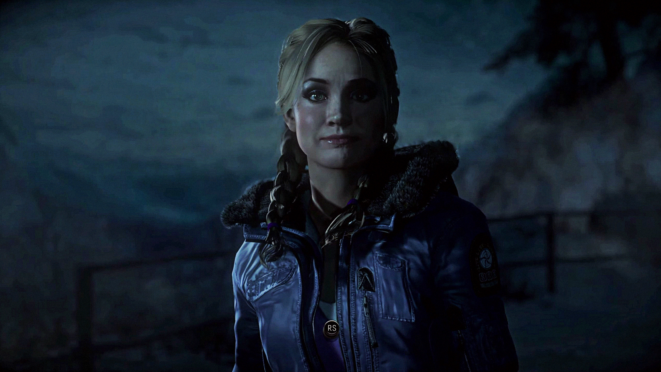 Until Dawn, Sam, Hayden Panettiere, Notte, Videogioco, 2K, sfondo desktop