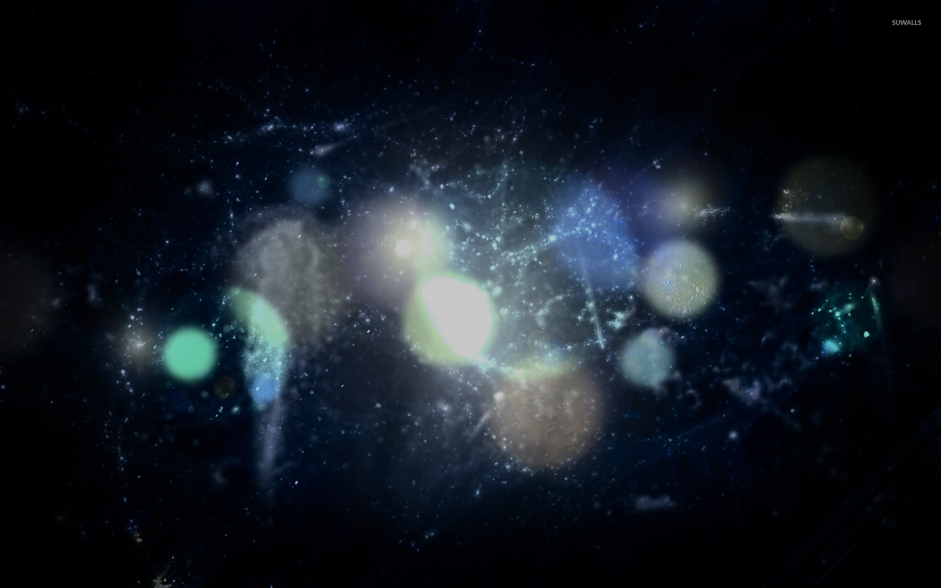 Bokeh, Spazio, Nero, Luci, 1920x1200, wallpaper desktop