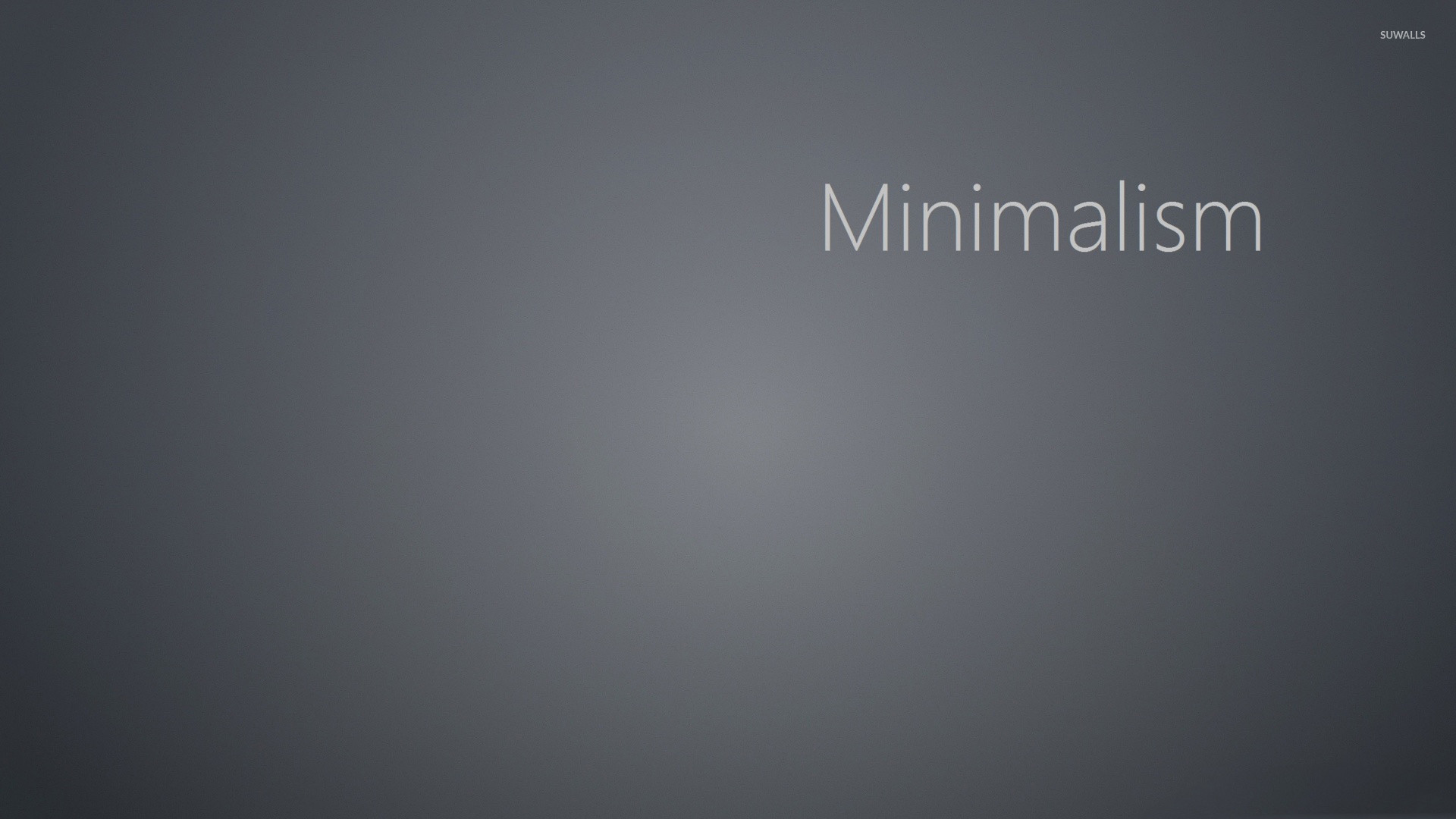 Scritta Minimalism, Minimalismo, Grigio, Sfocatura, 16:9 Full HD, wallpaper widescreen