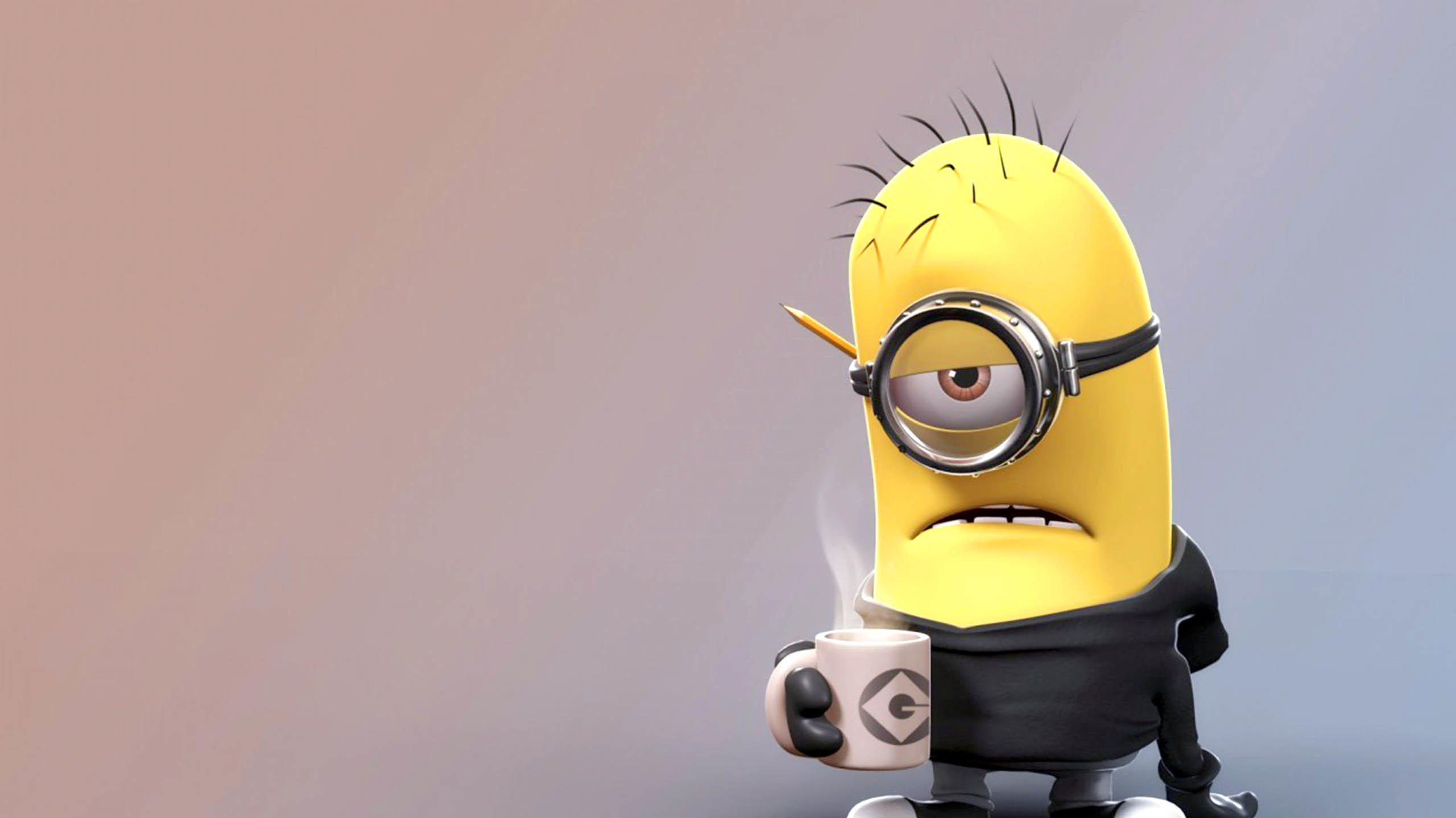 Minion, Tazza di caffè, Mattina, 2K, sfondo per PC