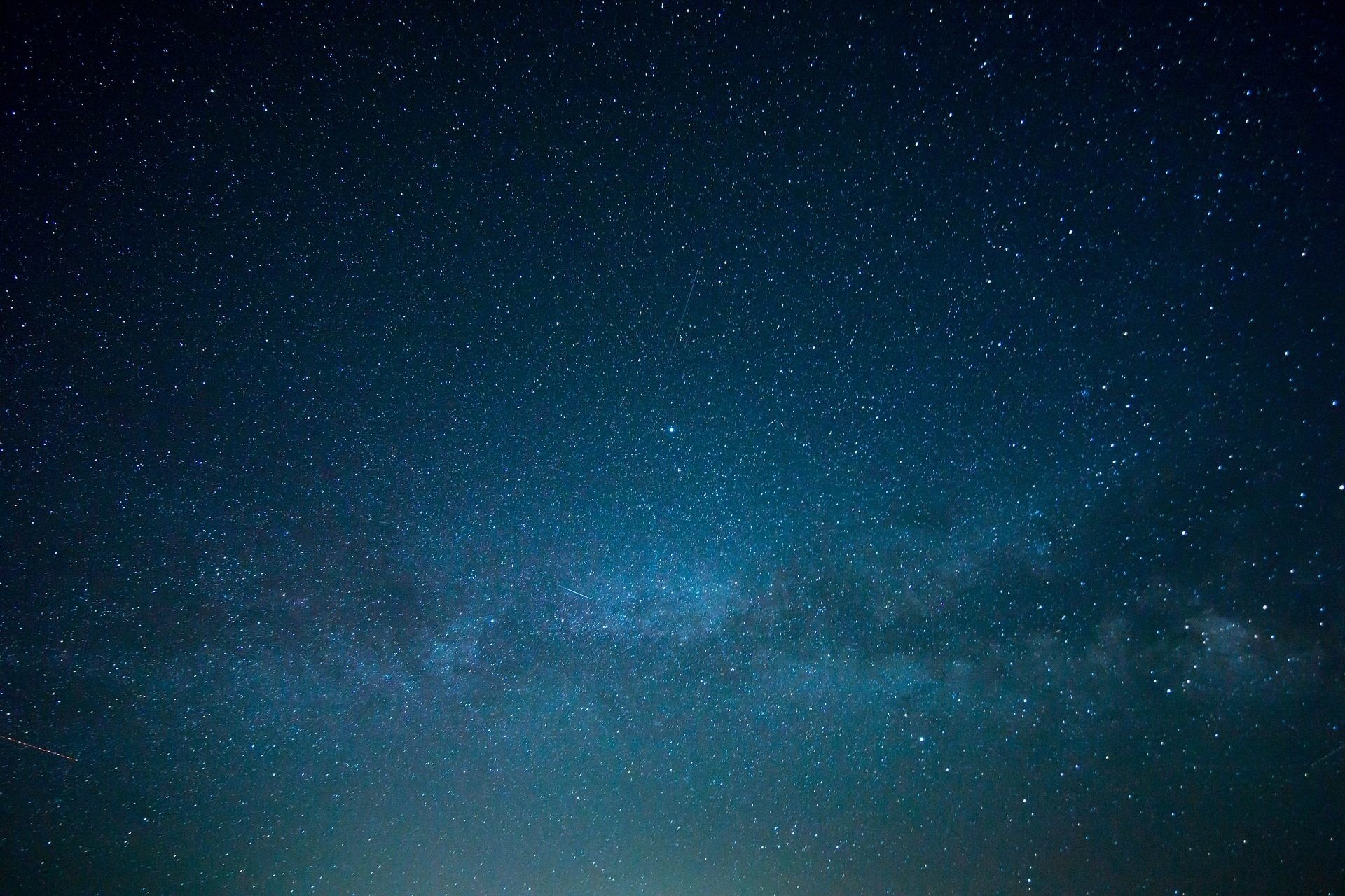 Cielo stellato, Via Lattea, Blu scuro, Full HD, sfondo per PC e portatile