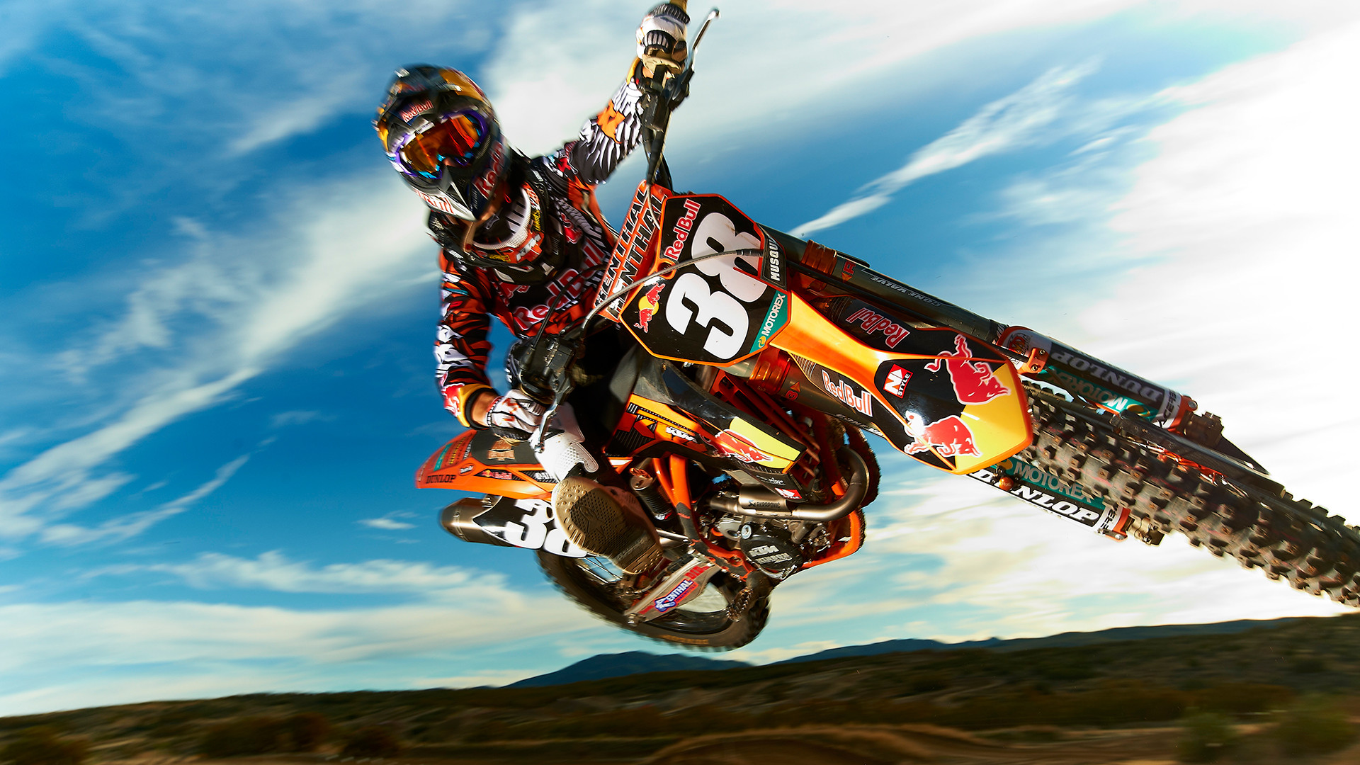 KTM, Motocross, Red Bull, Salto, Full HD 1080p, sfondo desktop