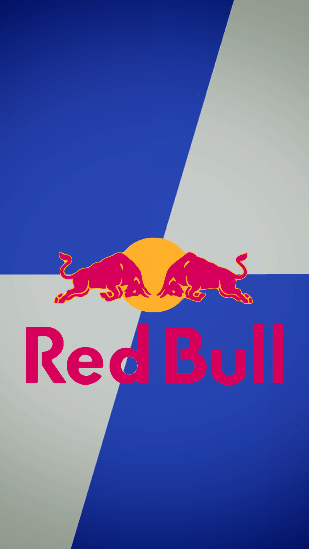 Red Bull, Logo Red Bull, Blu e argento, sfondo per iPhone e Android