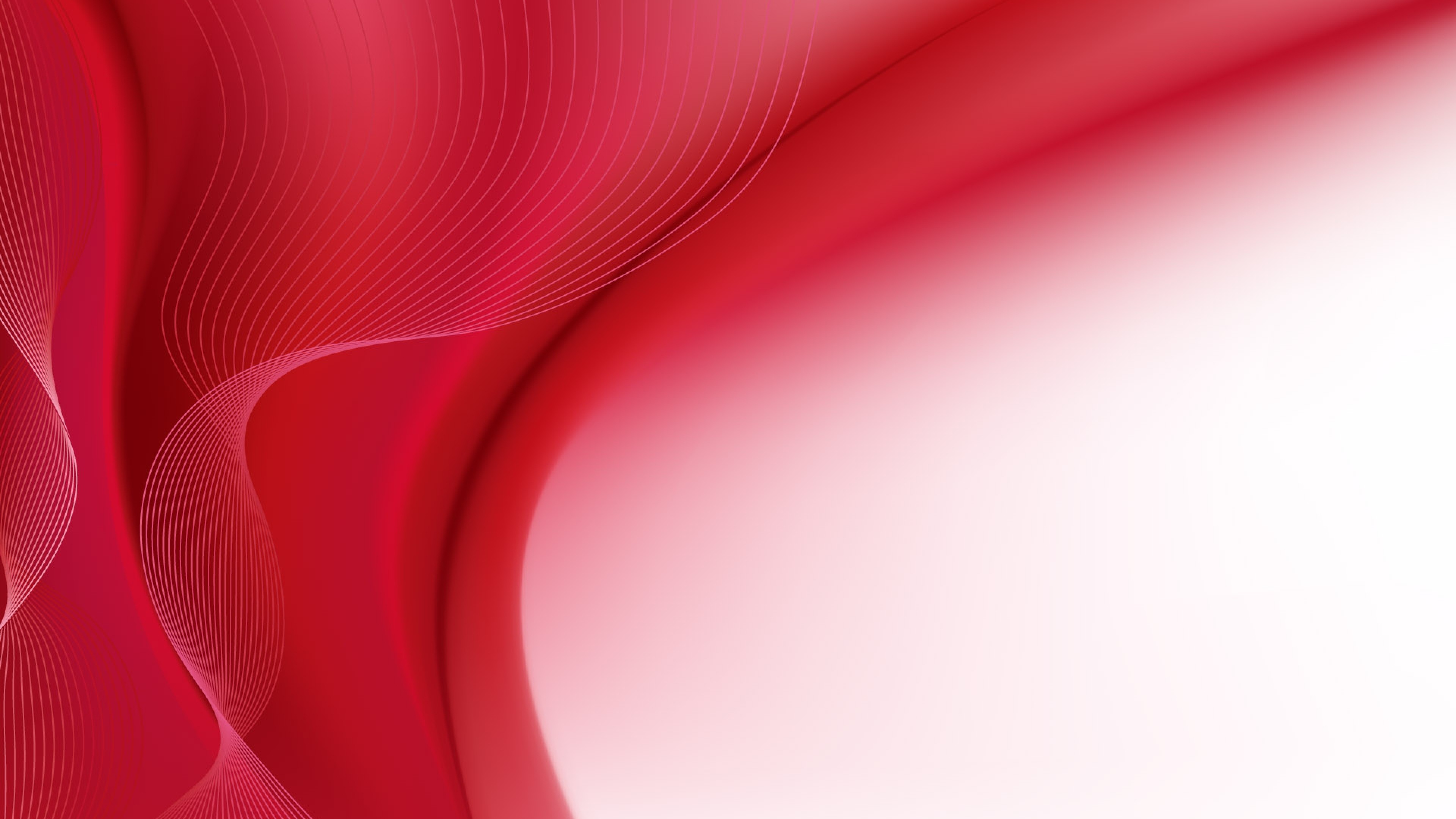 Onde, Rosso e bianco, Astratto, Curve, 3840x2160, immagine di sfondo