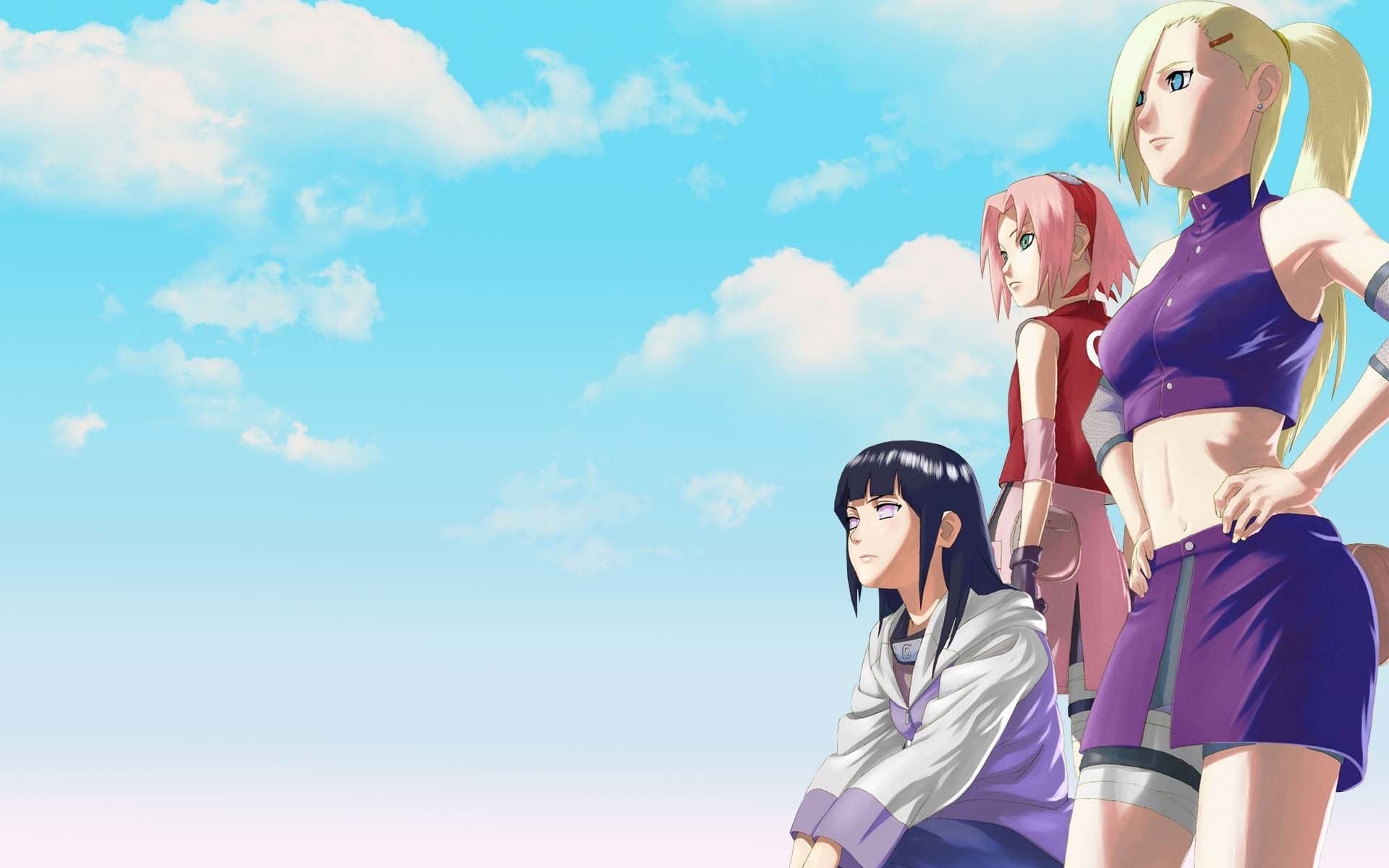 Sakura Haruno, Ino Yamanaka, Hinata Hyuga, Naruto, Anime, 1920x1200, sfondo MacBook Pro