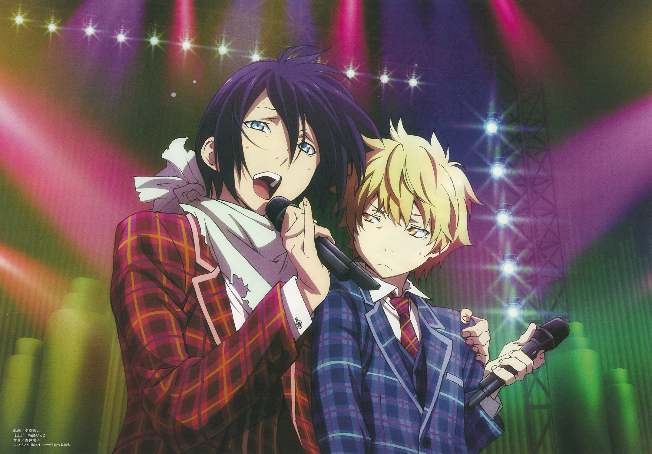Yato, Yukine, Noragami, Concerto, Microfono, Full HD, sfondo per portatile