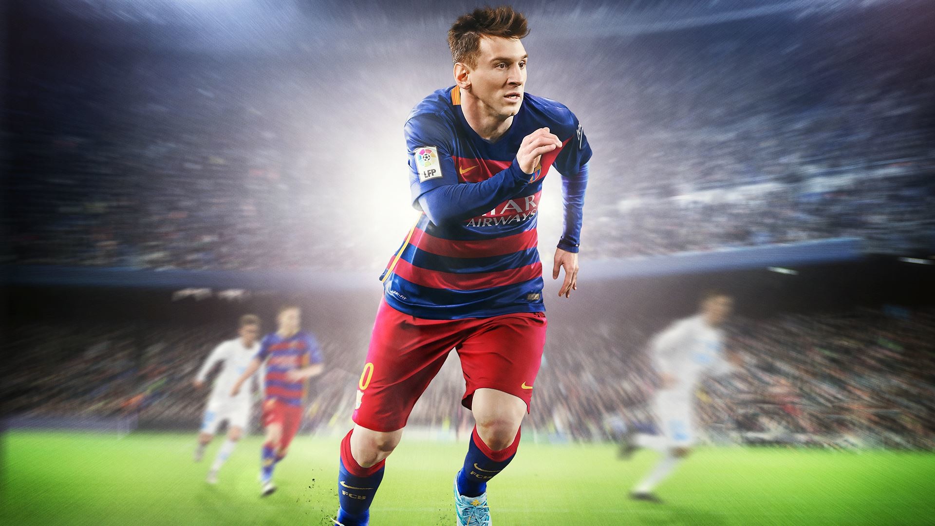 Lionel Messi, FIFA 16, FC Barcelona, Stadio, Corsa, Full HD, sfondo desktop