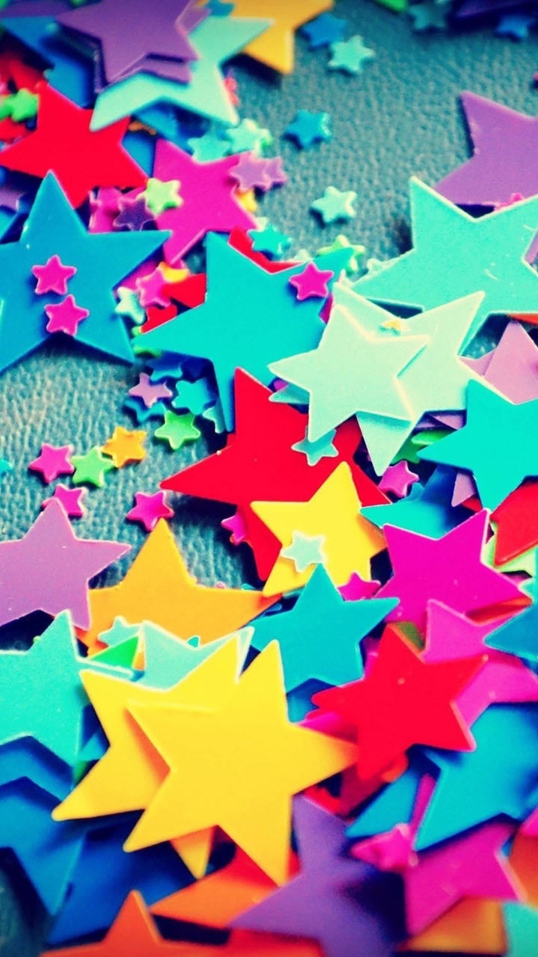 Stelle di carta, Colorato, Verticale, Full HD, schermata di blocco del cellulare