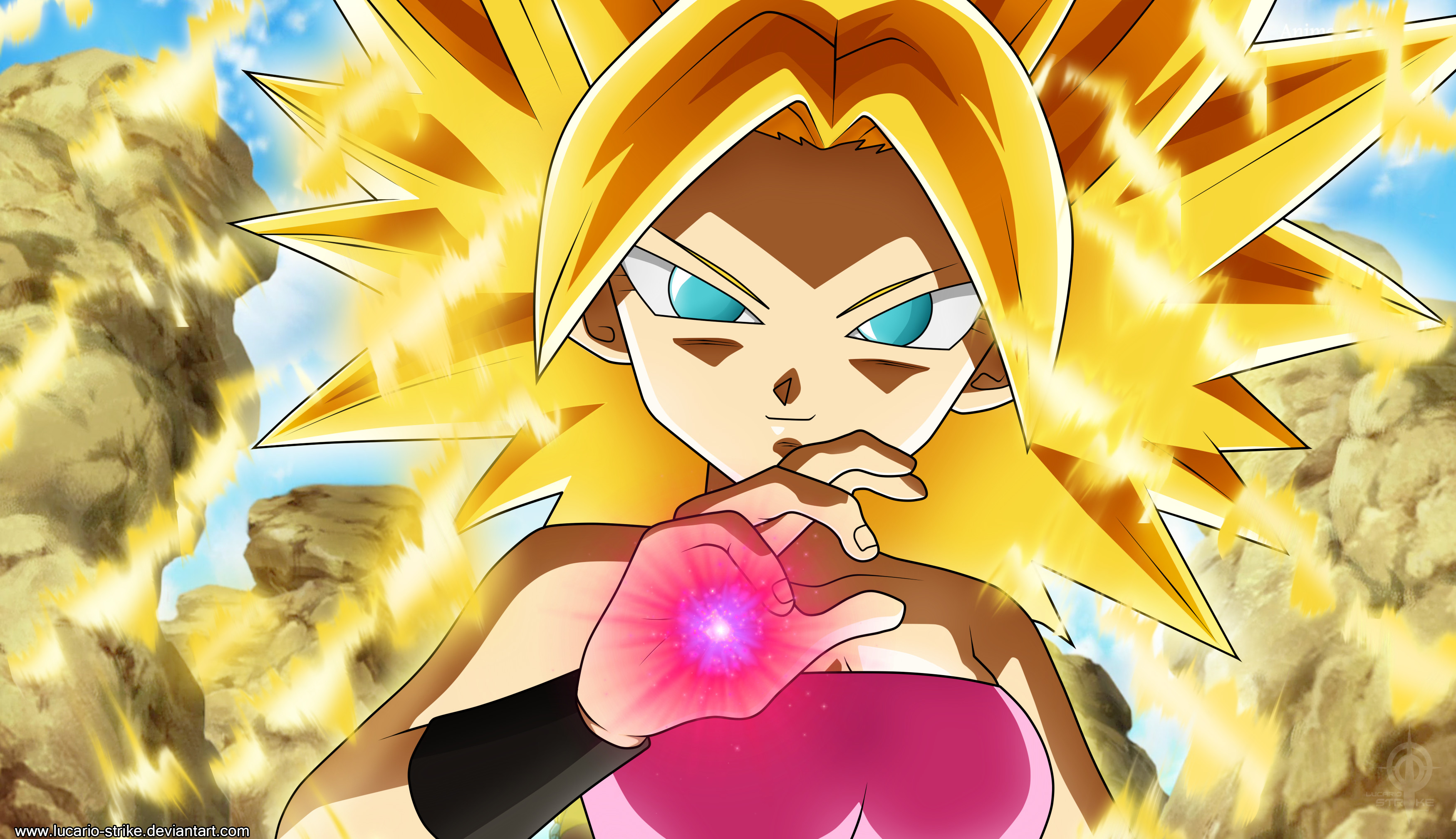 Caulifla, Super Saiyan, Dragon Ball Super, 2K, wallpaper per portatile