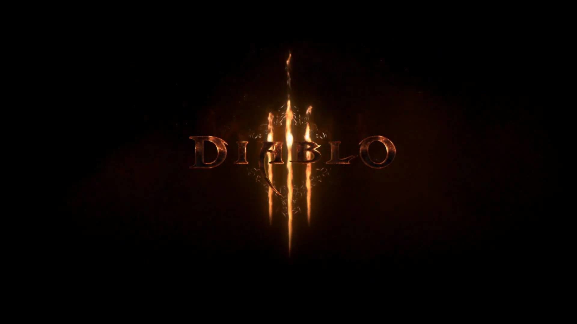 Diablo III, Logo, Sfondo nero, 1920x1080, wallpaper desktop