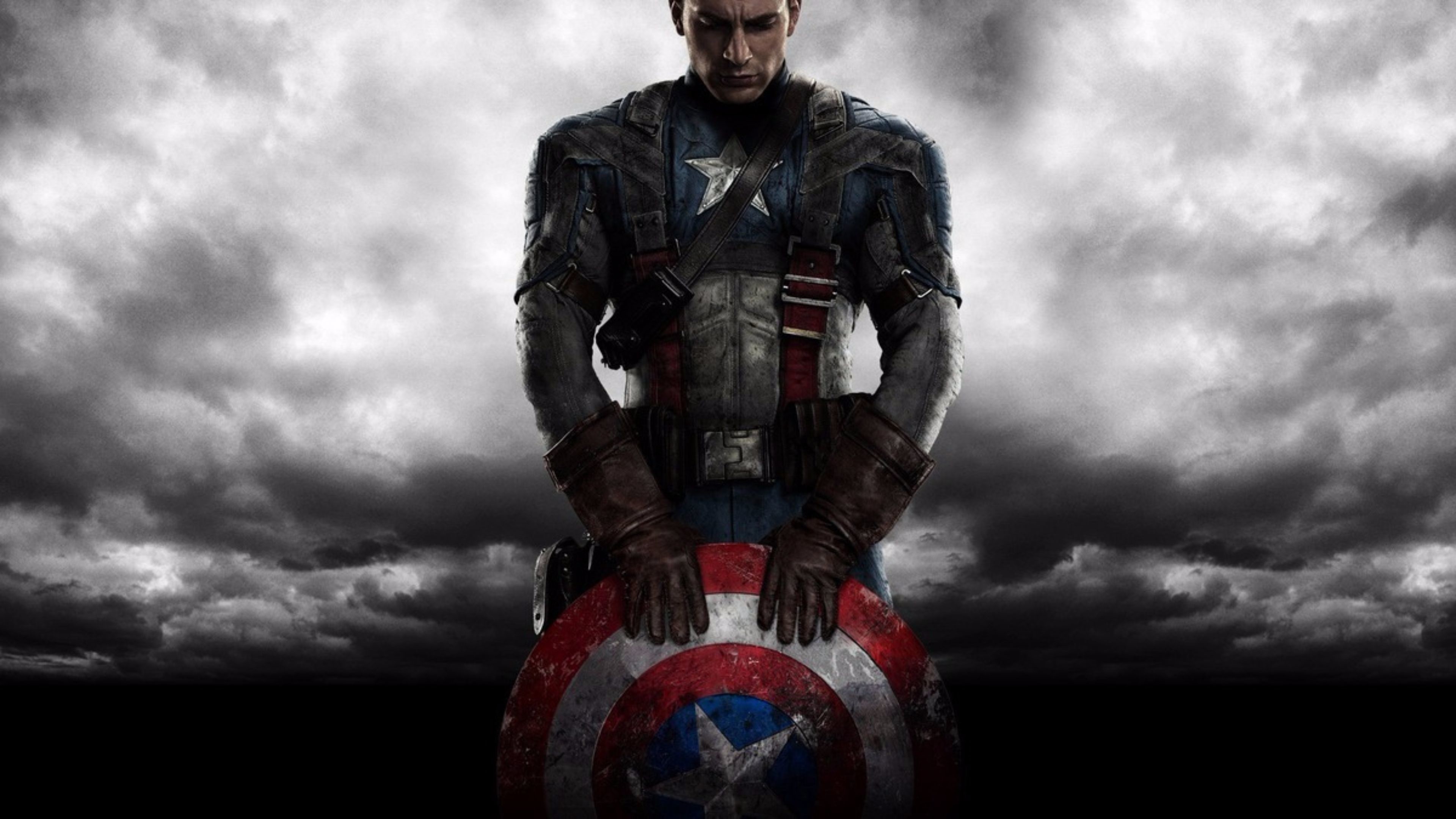 Captain America, Scudo, Nuvole, Captain America: Civil War, 4K, sfondo per portatile