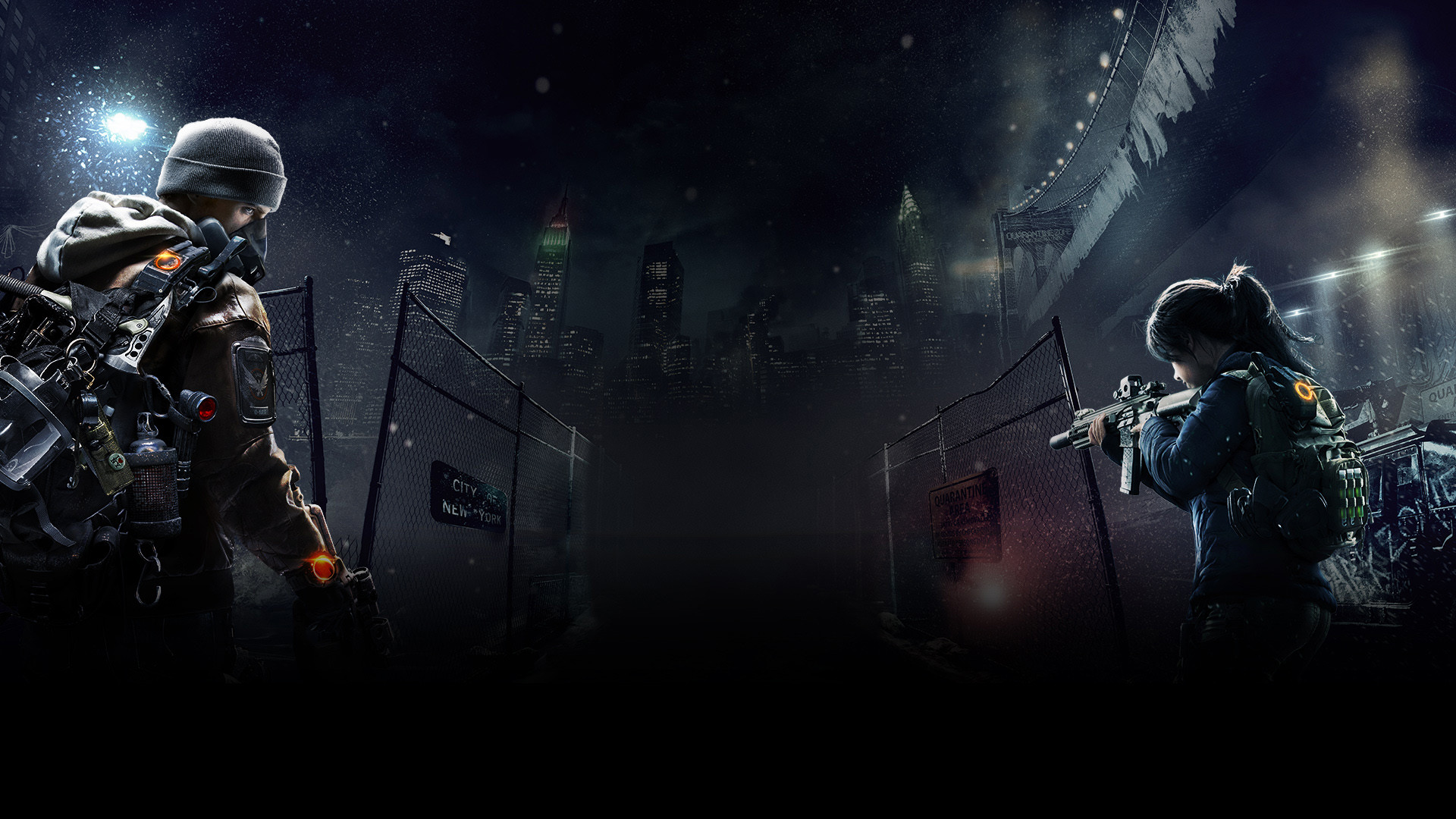 Tom Clancy's The Division, Agenti, Notte, Città, 1920x1080, sfondo per PC