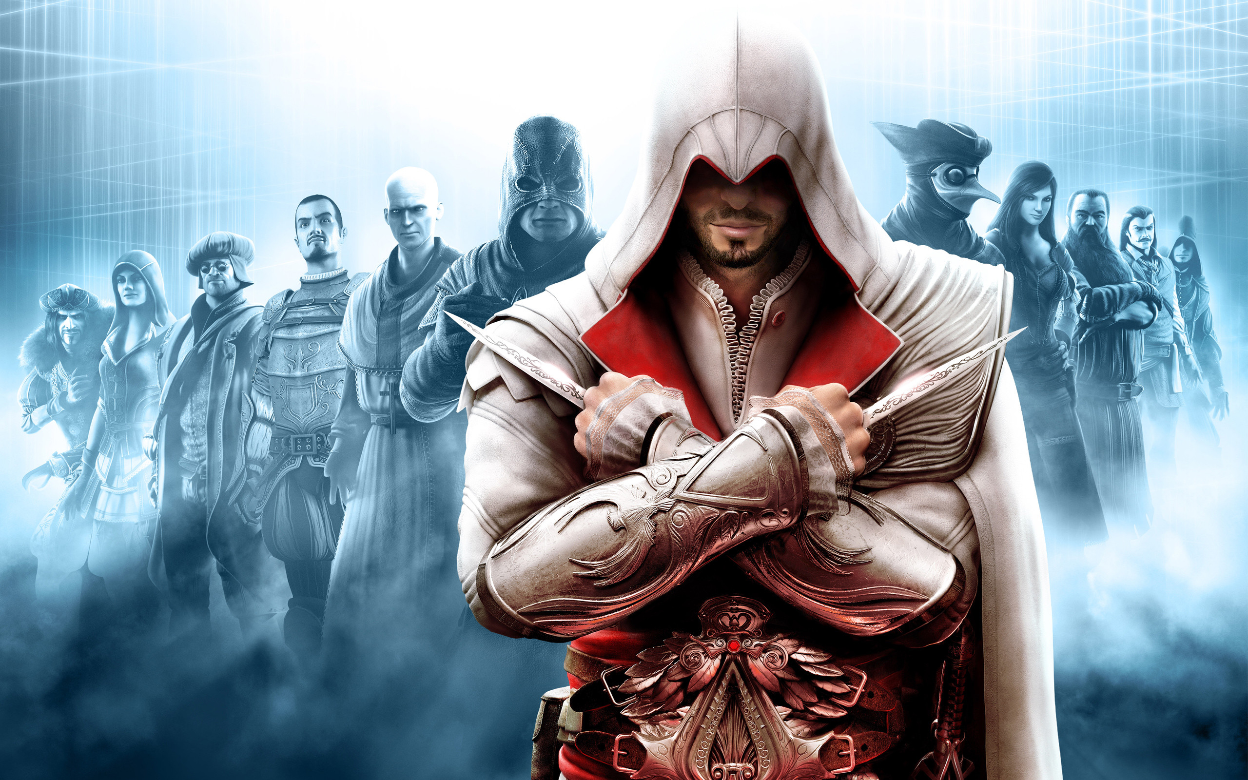 Ezio Auditore da Firenze, Assassin's Creed: Brotherhood, Assassini, Blu, sfondo MacBook Pro