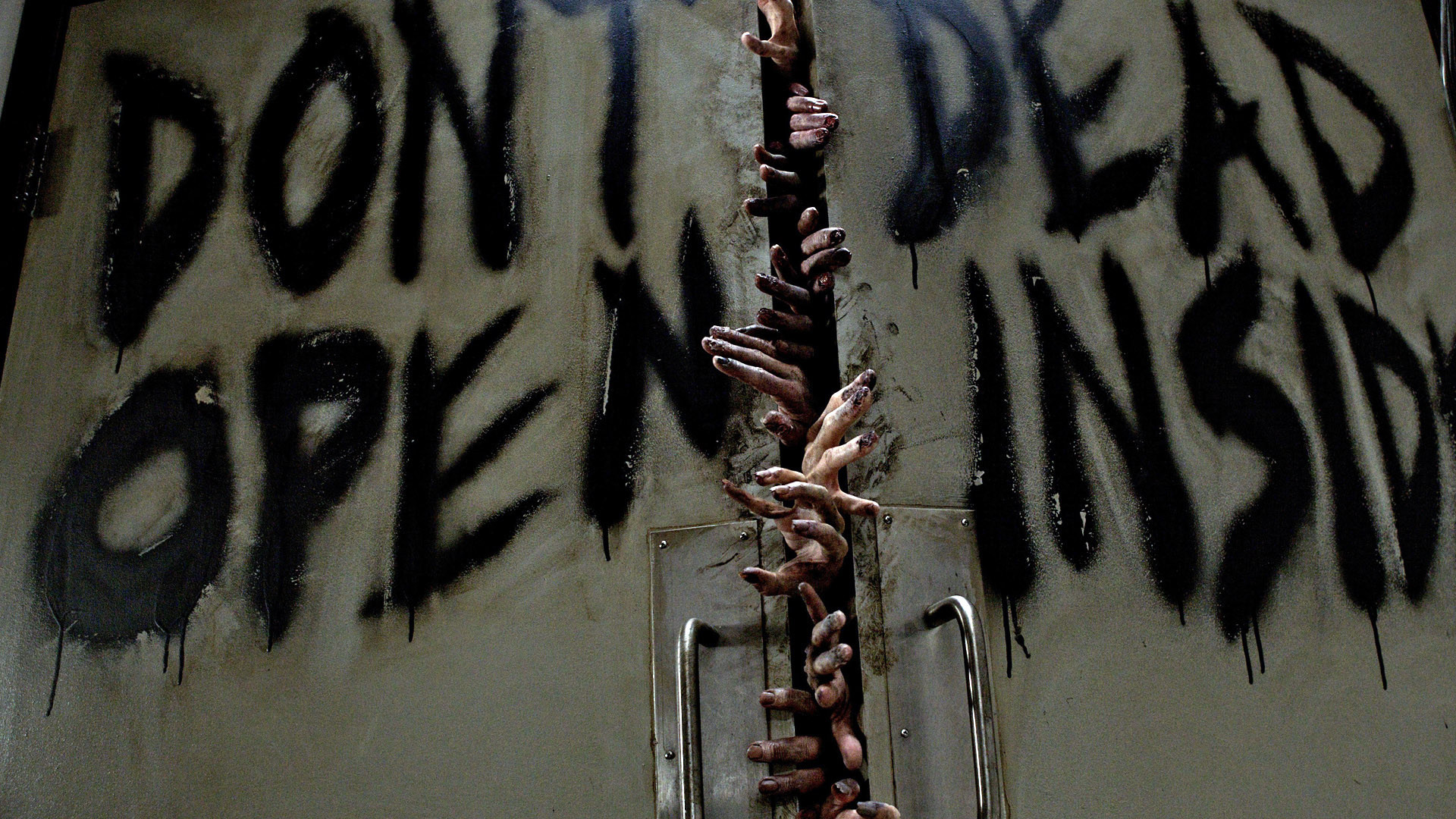 The Walking Dead, Don't open dead inside, Porte, Mani di zombie, sfondo Full HD per PC