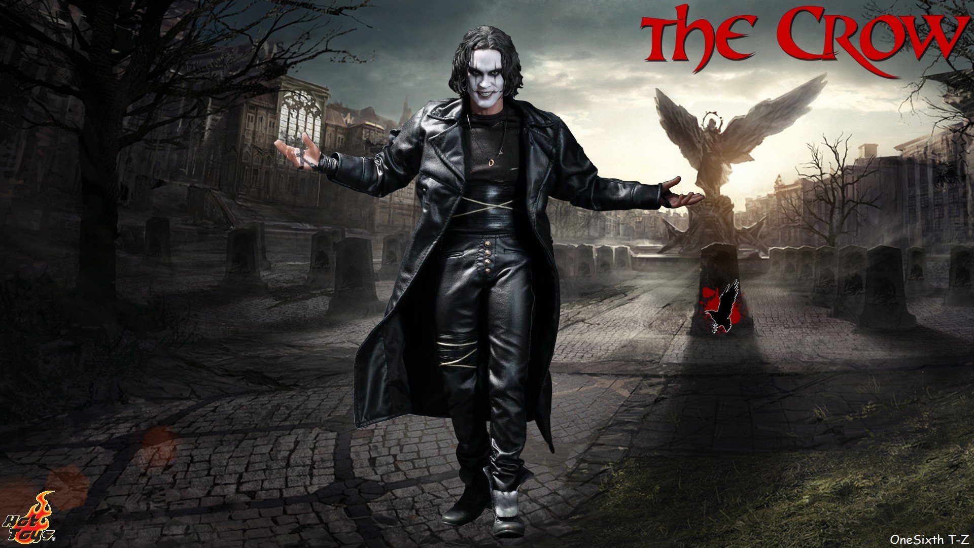 Eric Draven, Il corvo, Cimitero, Corvo, Hot Toys, Full HD, sfondo per PC