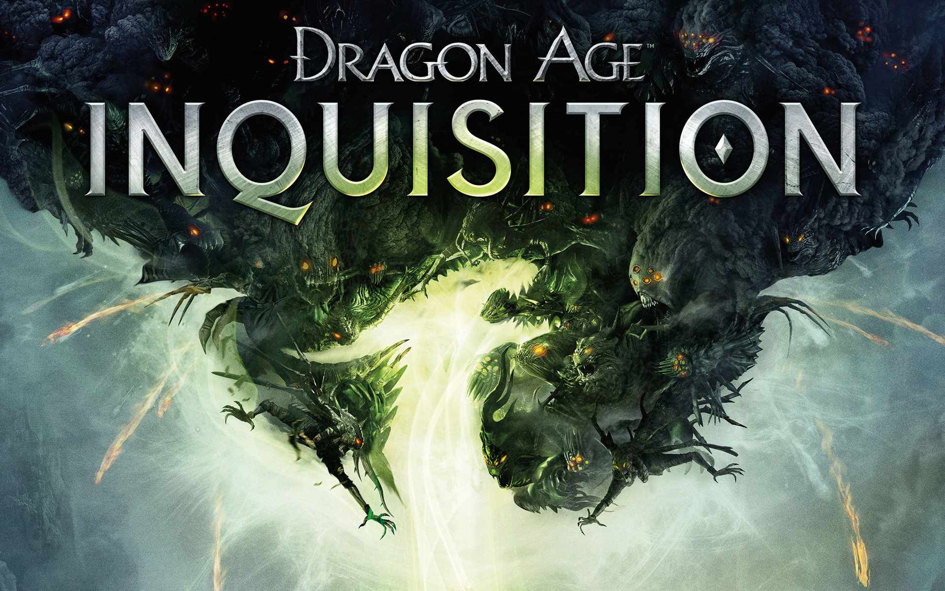 Dragon Age: Inquisition, Logo, Varco, Draghi, 16:10 Full HD, sfondo widescreen