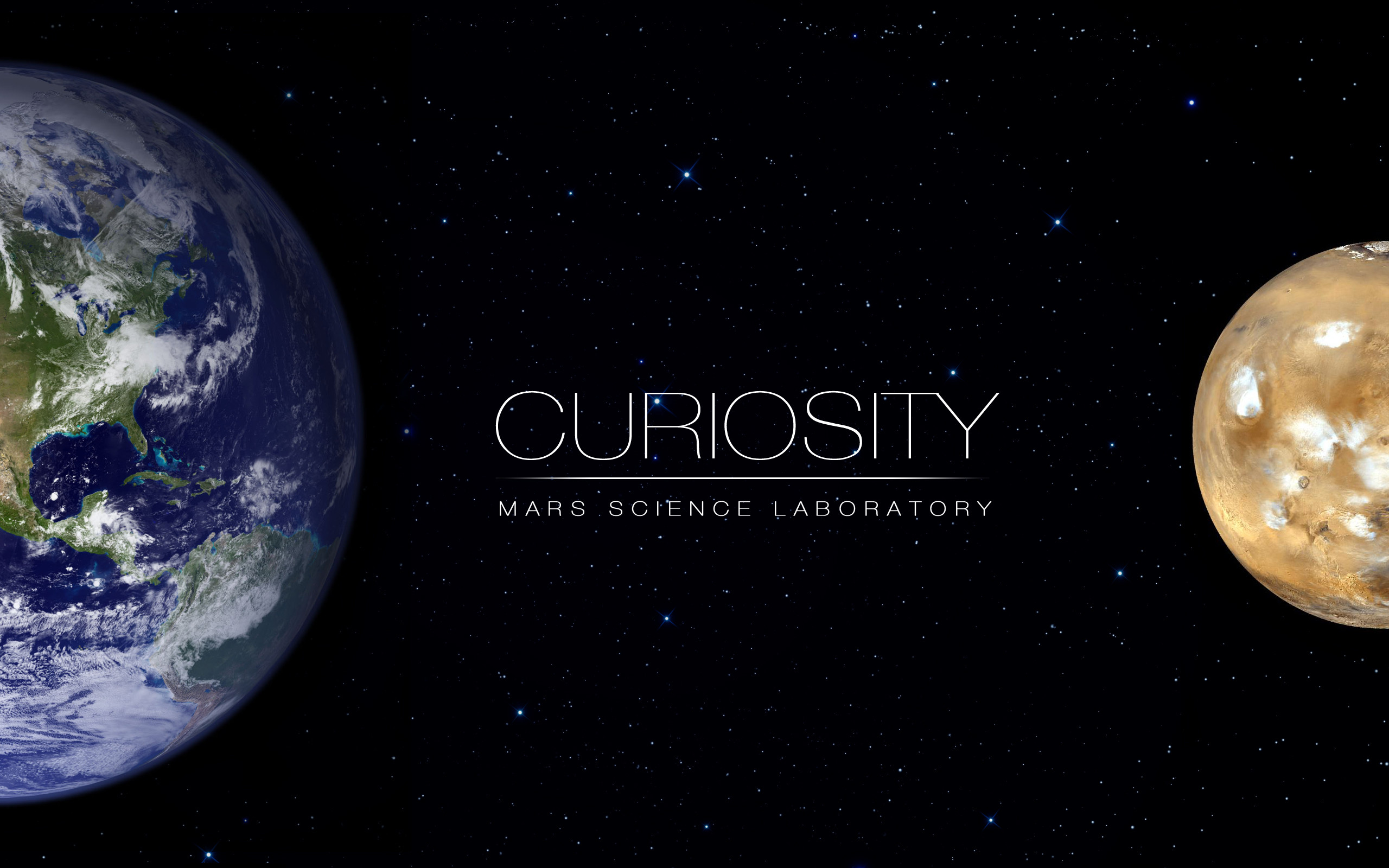Curiosity, Mars Science Laboratory, Terra, Marte, Spazio, 2560x1600, wallpaper desktop