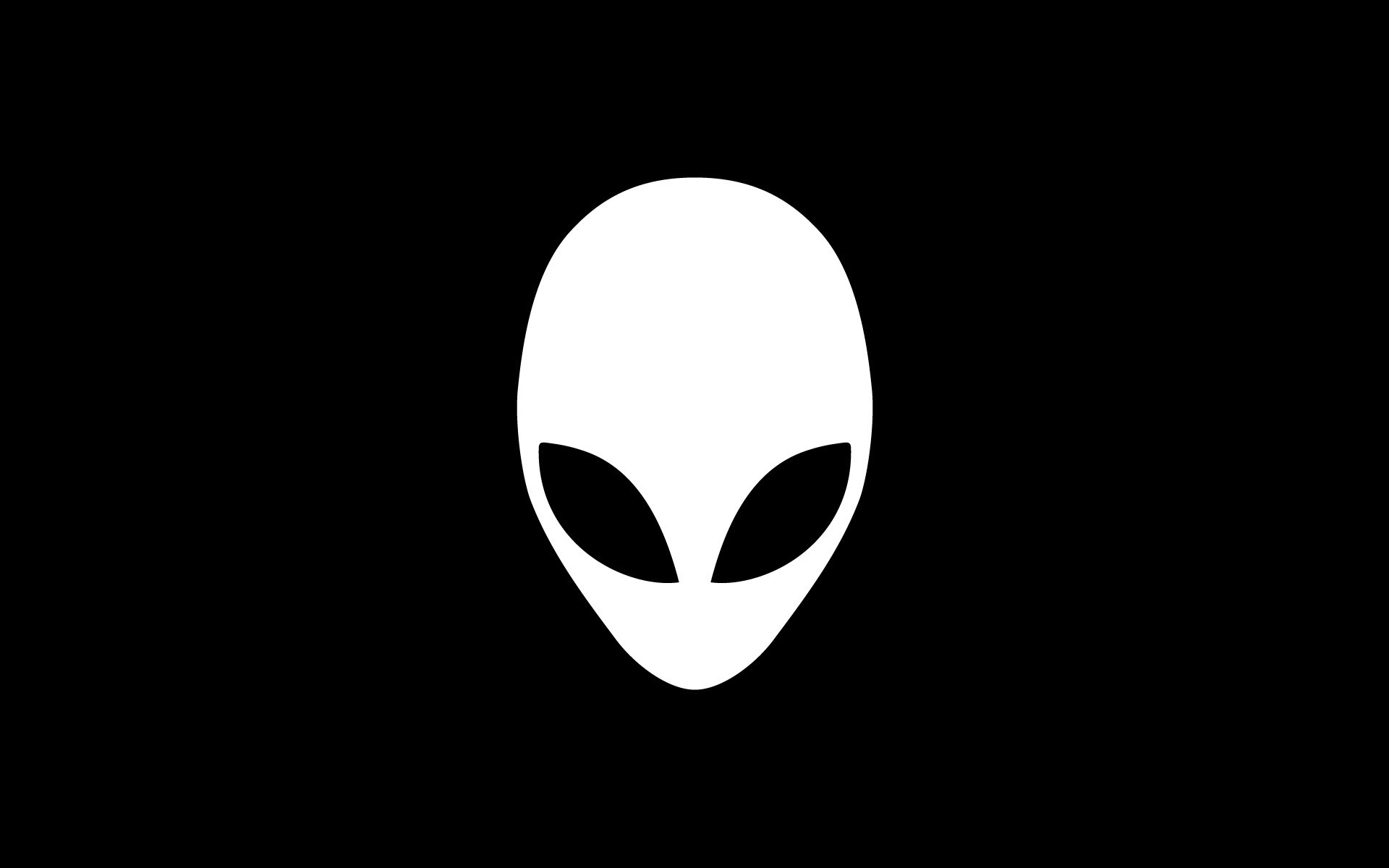 Alienware, Testa aliena, Logo, Sfondo nero, 1920x1200, wallpaper desktop