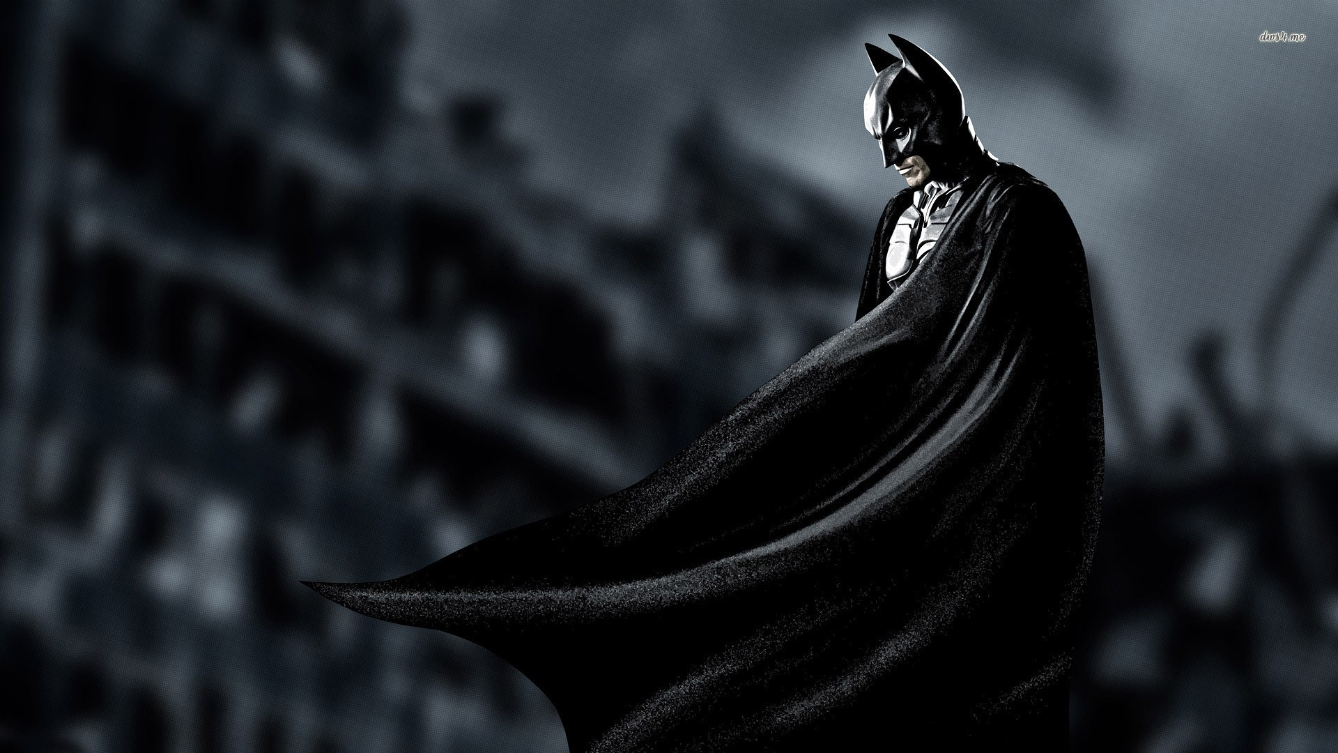 Batman, Il cavaliere oscuro, Mantello, Gotham City, Toni scuri, 1920x1080, sfondo per PC