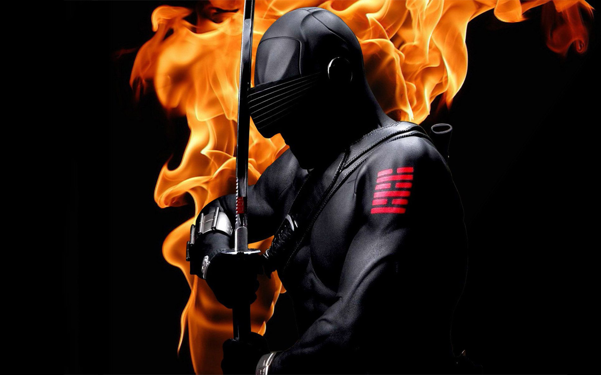 Snake Eyes, G.I. Joe, Ninja, Fuoco, 1920x1200, immagine di sfondo