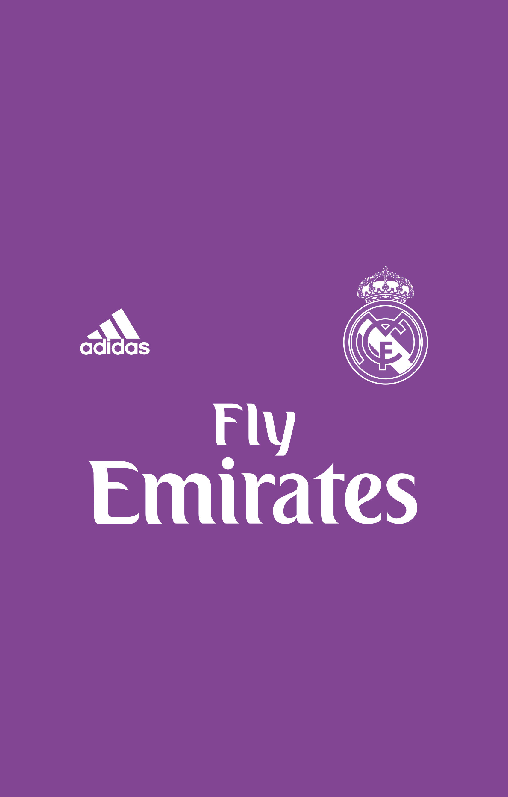 Real Madrid, Adidas, Fly Emirates, Maglia, Viola, wallpaper per iPhone e Android