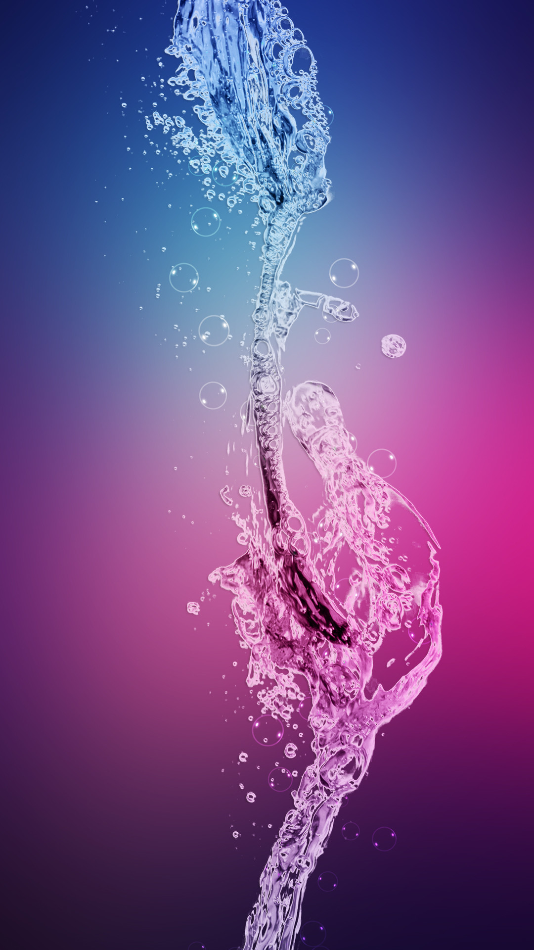 Acqua, Splash, Rosa, Viola, sfondo iPhone 7 Plus verticale