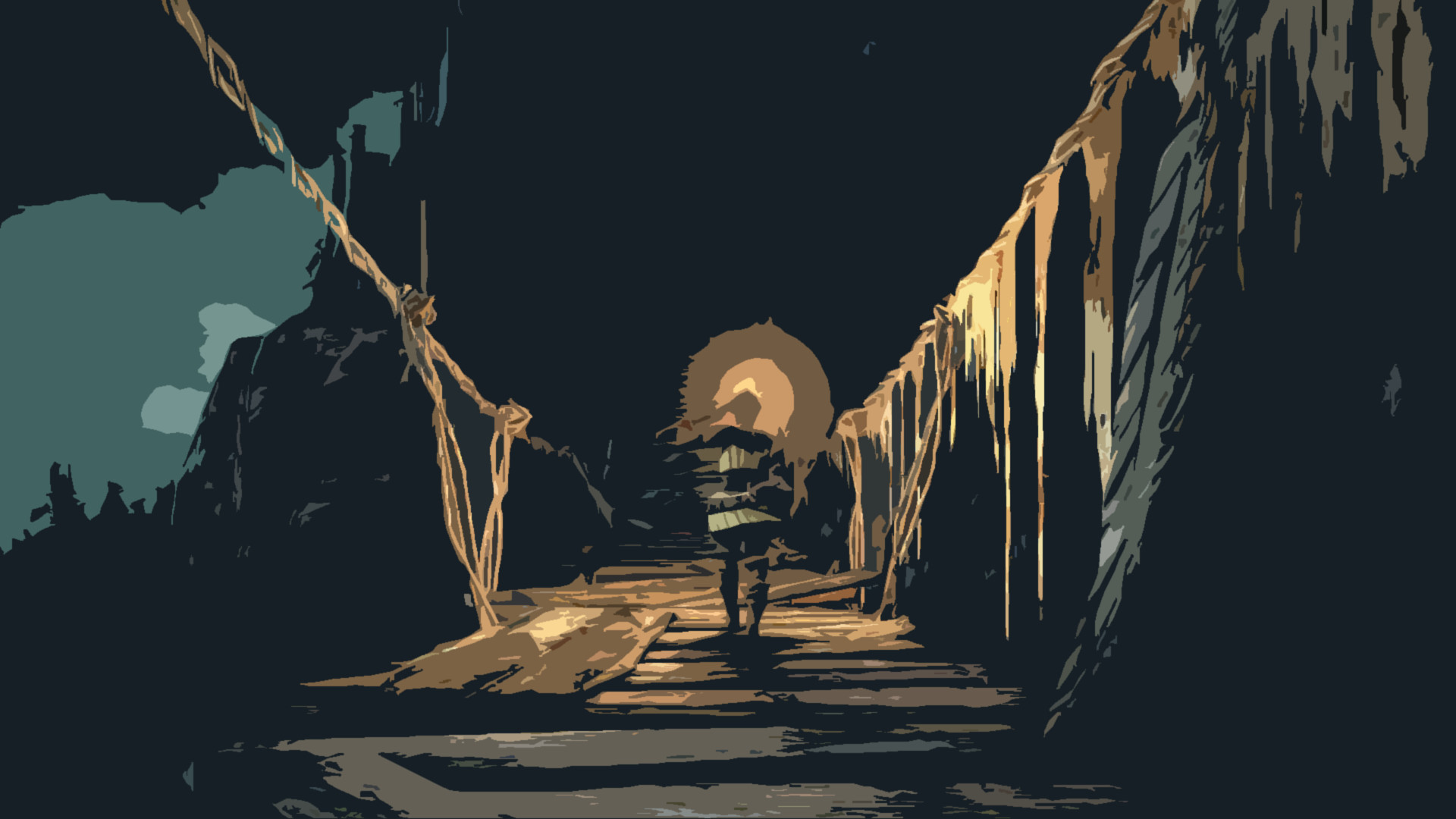 Dark Souls, Ponte, Cavaliere, Arte vettoriale, Full HD 1080p, sfondo desktop