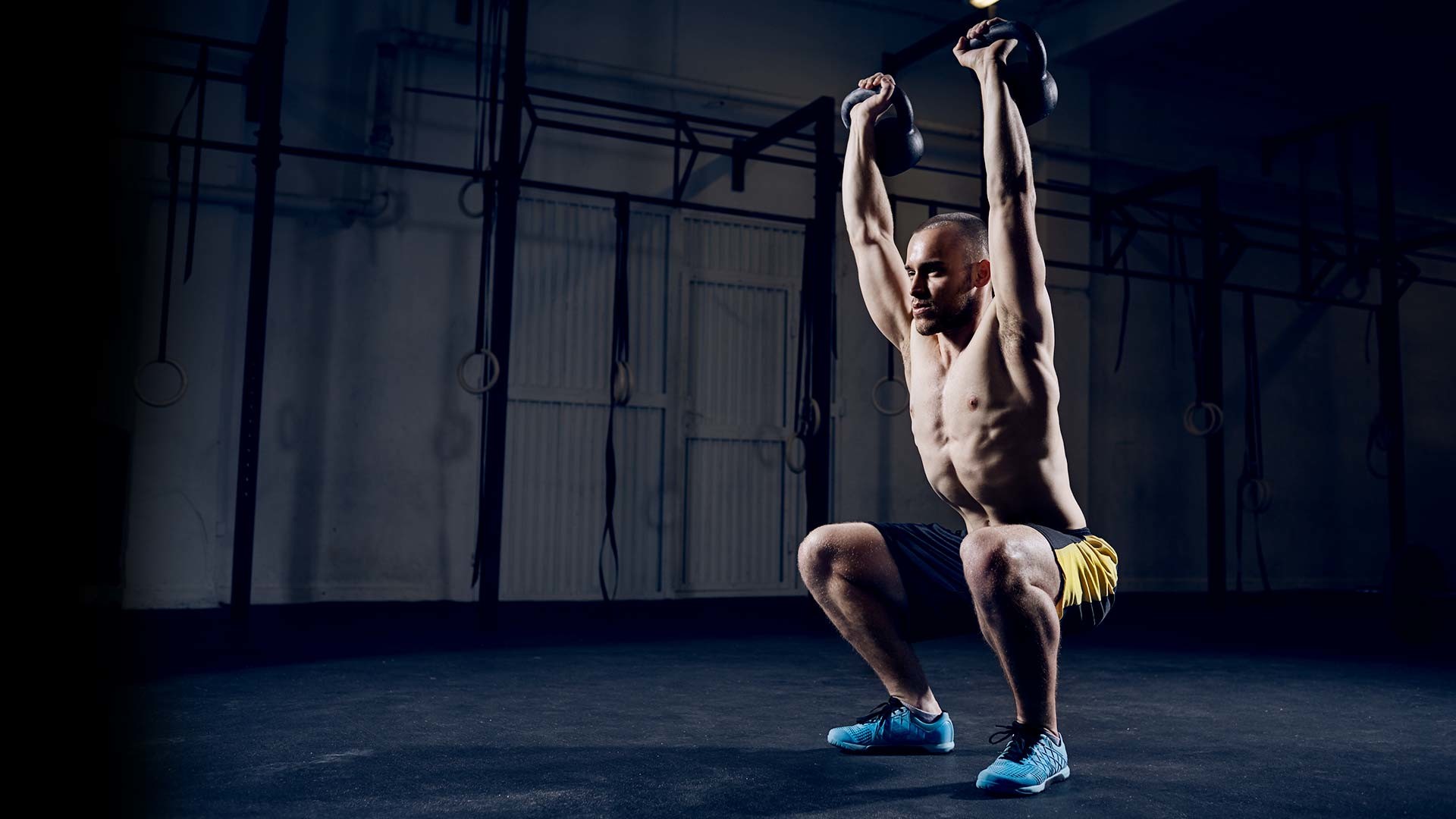 Kettlebell, Squat, Allenamento funzionale, Palestra, Full HD, sfondo per PC