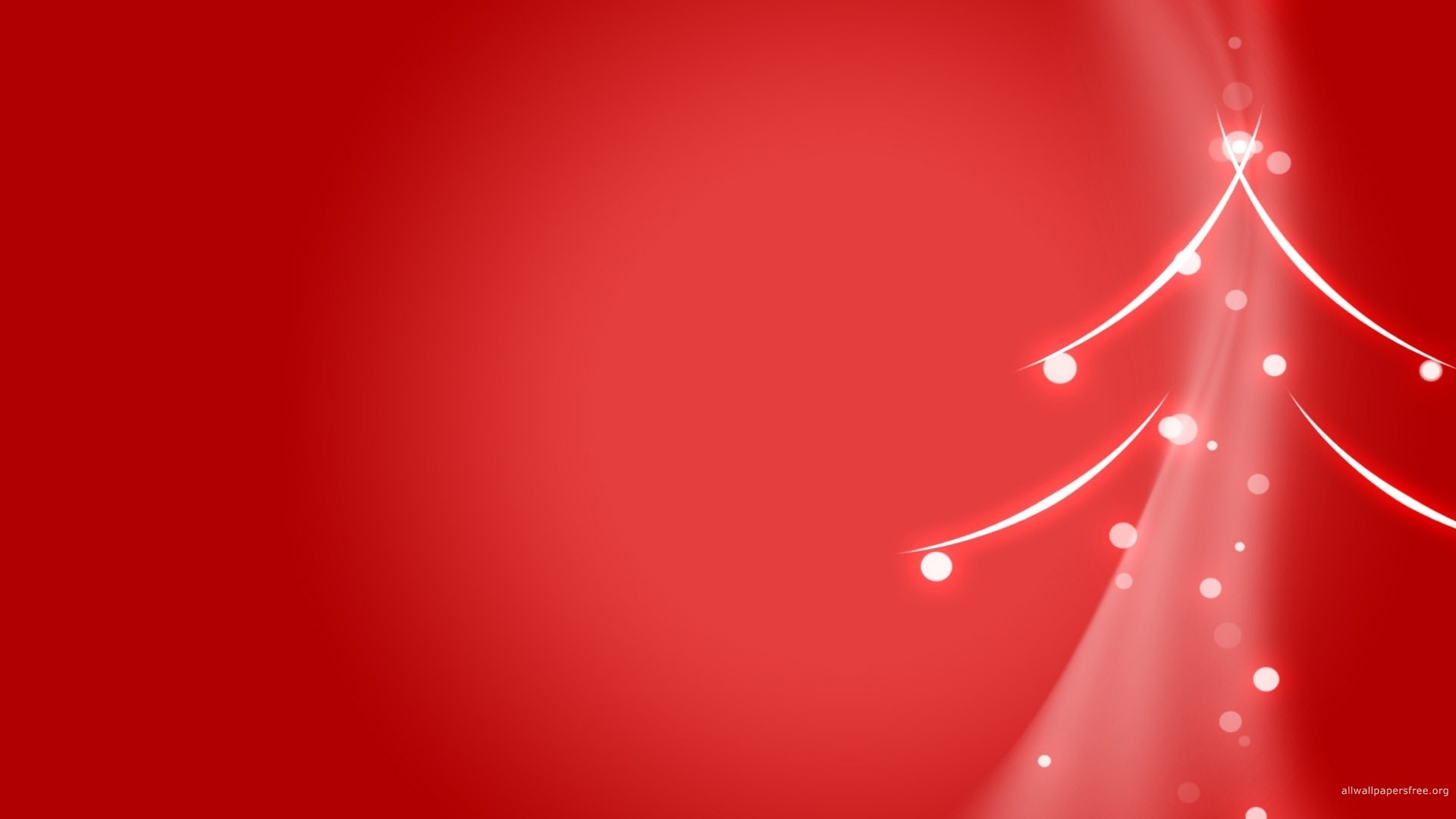 Natale, Albero stilizzato, Rosso, Minimalista, 1920x1080, immagine di sfondo