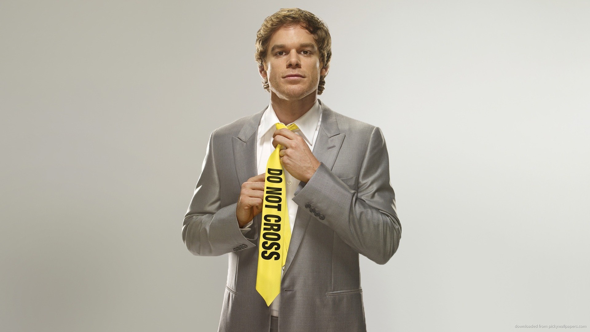 Dexter Morgan, Michael C. Hall, Dexter, Do Not Cross, Cravatta, Full HD, sfondo Windows 11