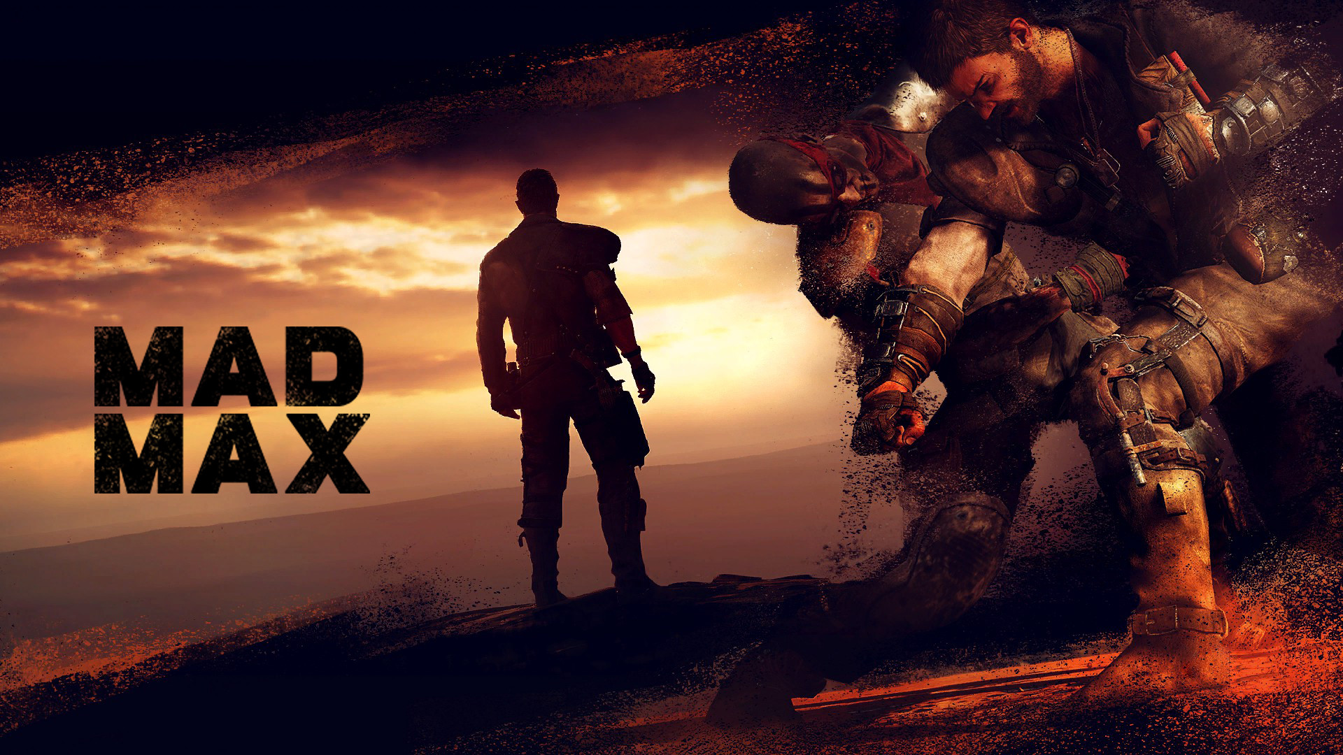 Mad Max, Videogioco, Max Rockatansky, Logo, Tramonto, Full HD, sfondo Windows 11