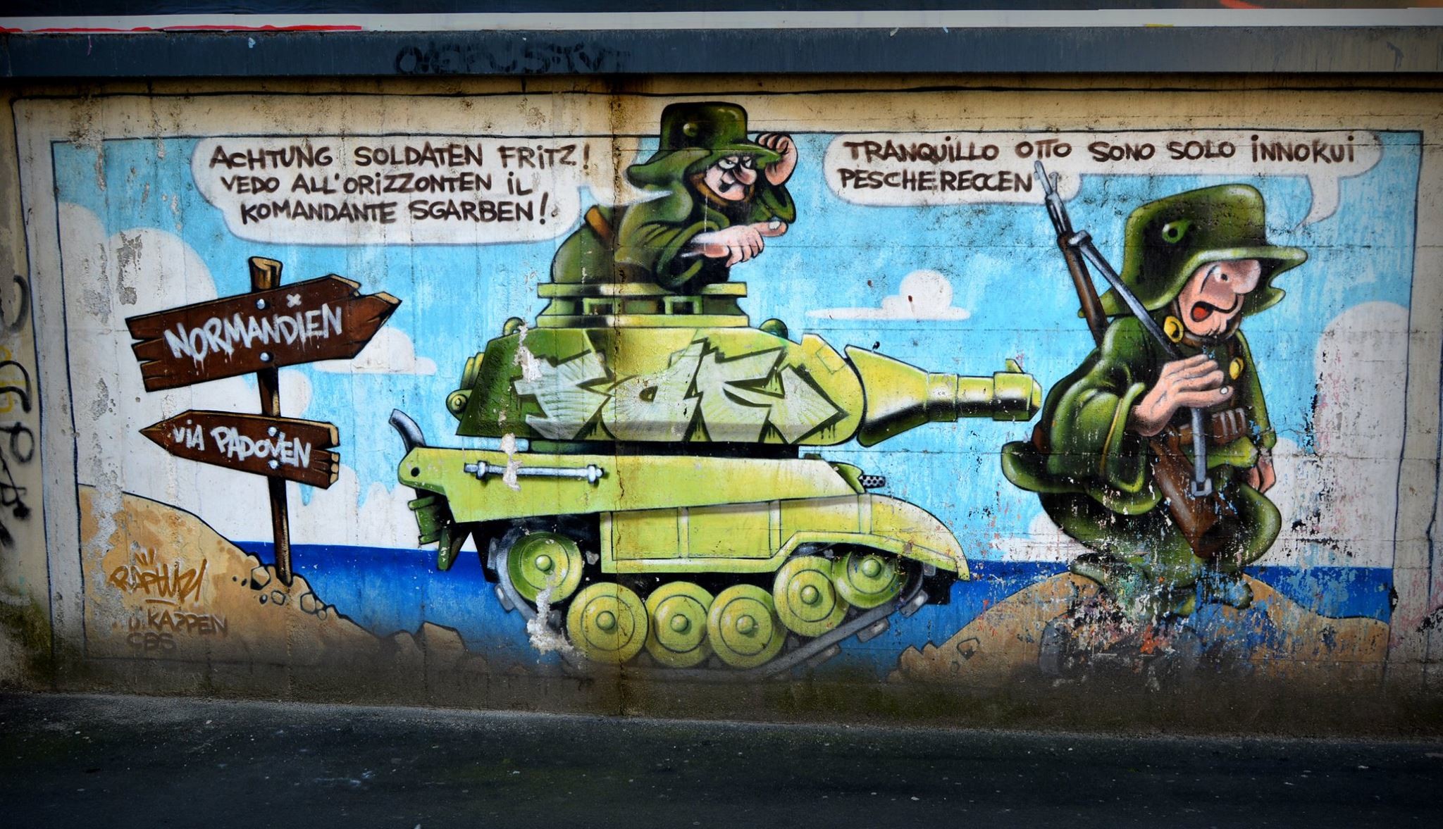 Murale, Carro armato, Soldati, Fumetto, Full HD, sfondo per PC