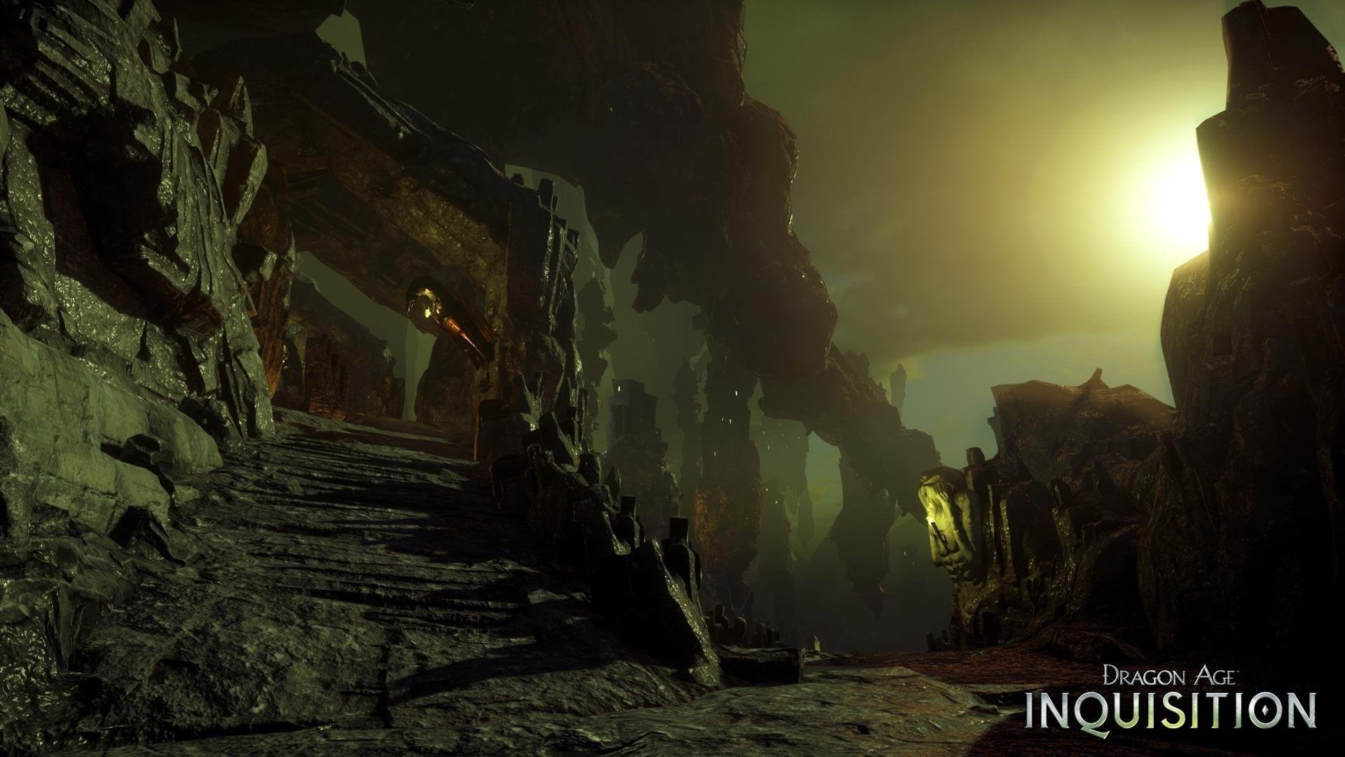Dragon Age: Inquisition, Canyon, Sole, Paesaggio, Full HD, sfondo per portatile