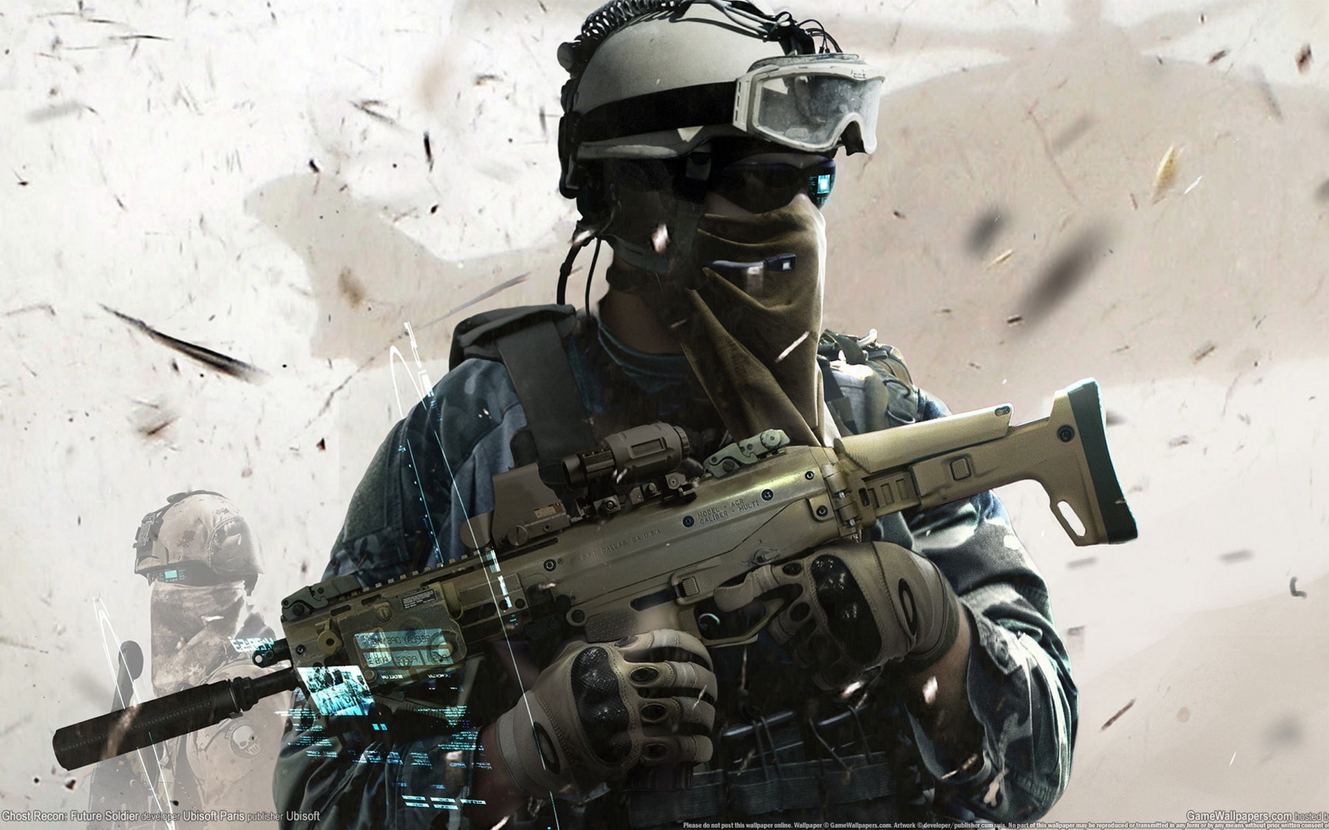 Ghost Recon: Future Soldier, Tom Clancy's, Soldato, Fucile, Videogioco, sfondo Full HD per computer