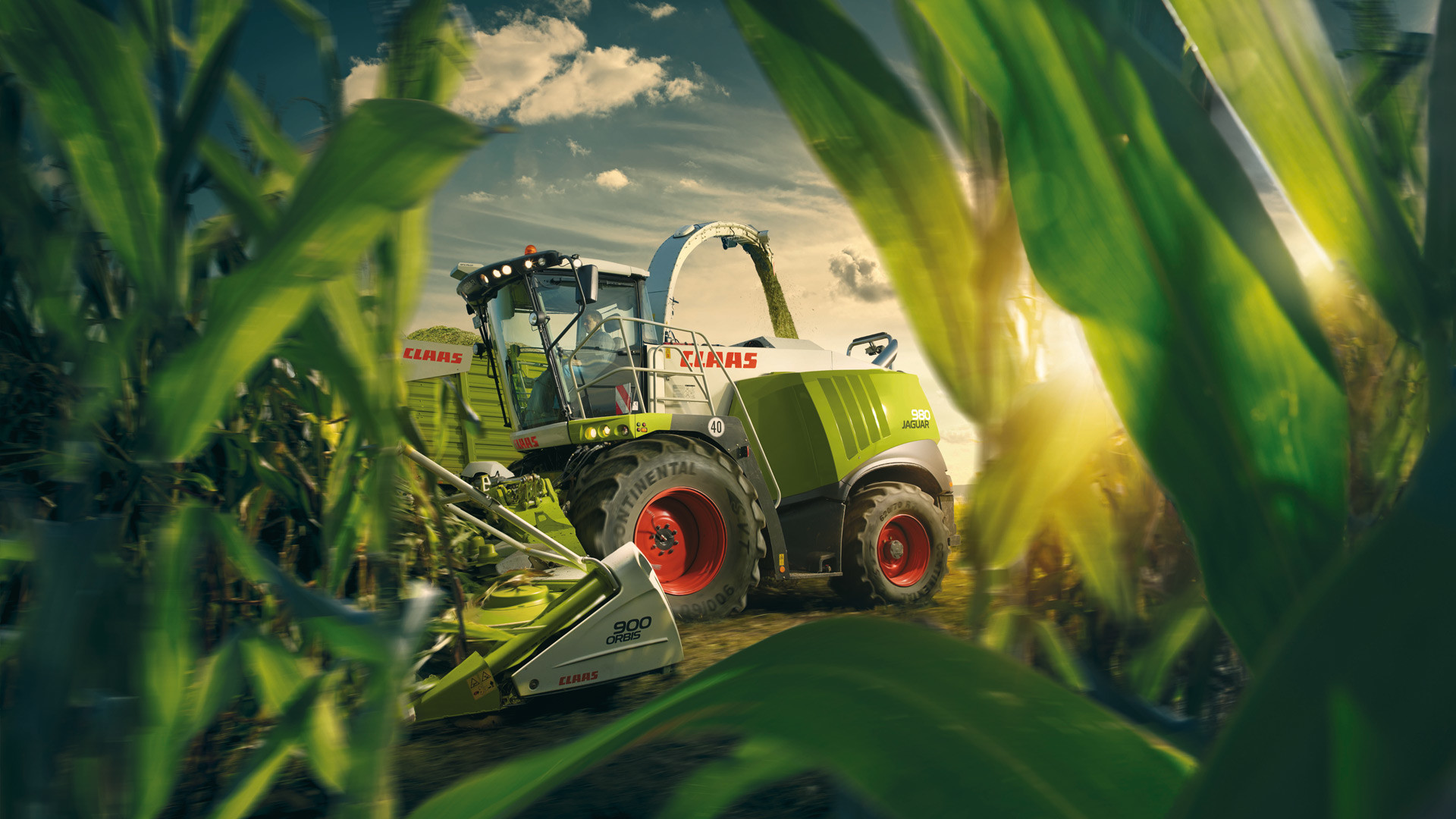 Claas Jaguar, Trinciatrice, Mais, Full HD, immagine di sfondo PC
