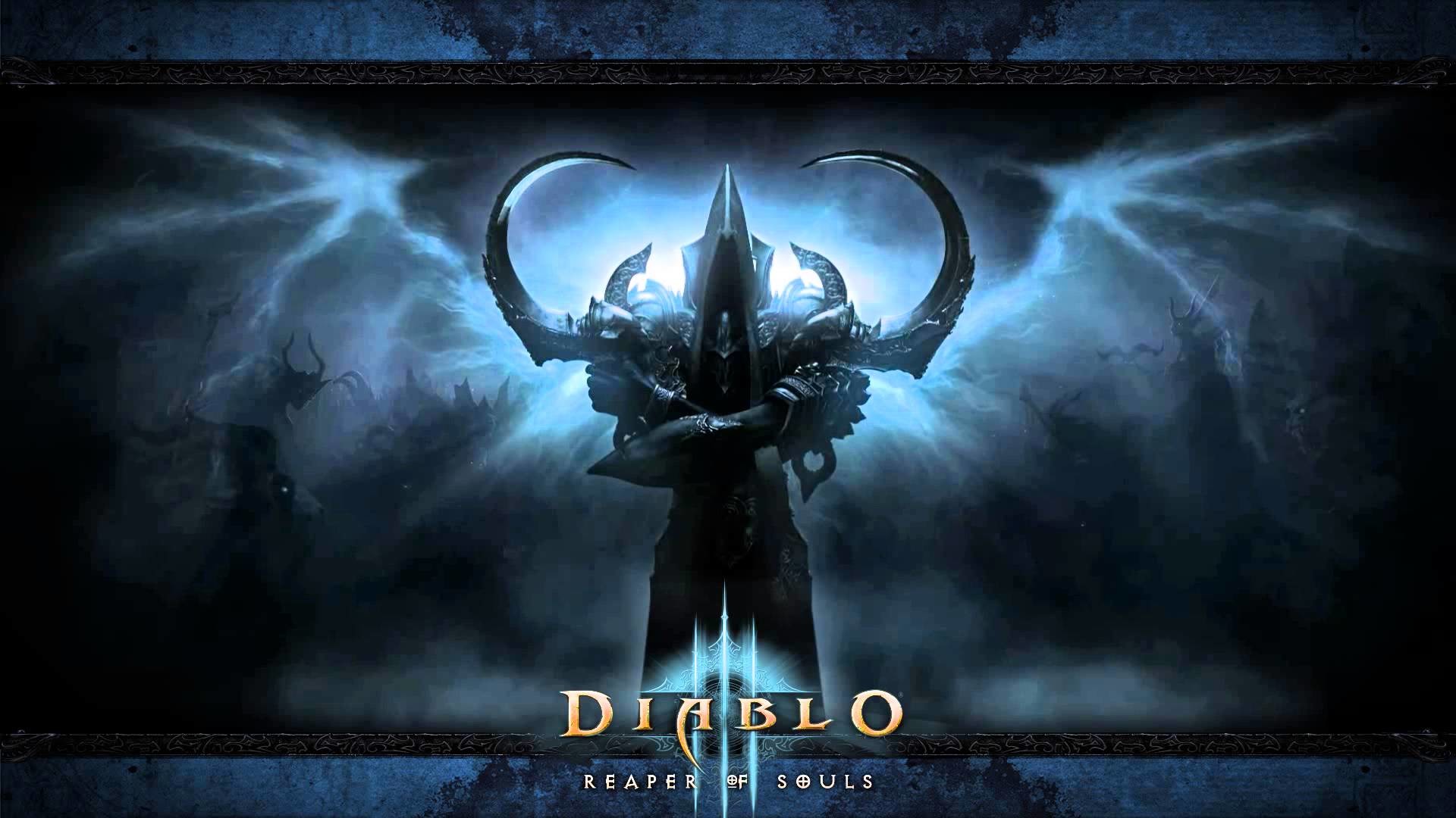 Malthael, Diablo III: Reaper of Souls, Logo, Blu, 1920x1080, sfondo per PC