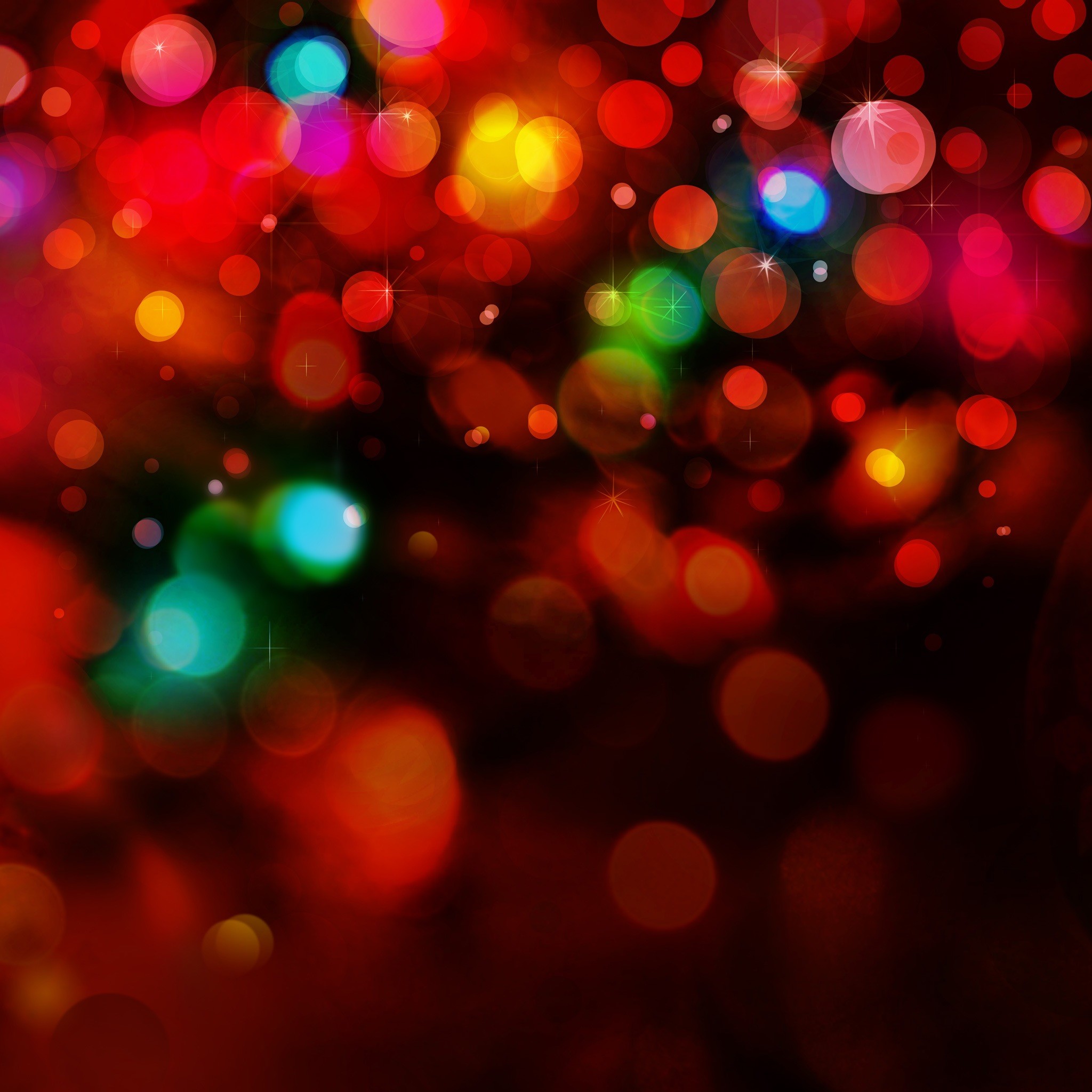 Bokeh, Luci, Rosso, Festa, Full HD, schermata di blocco iPad