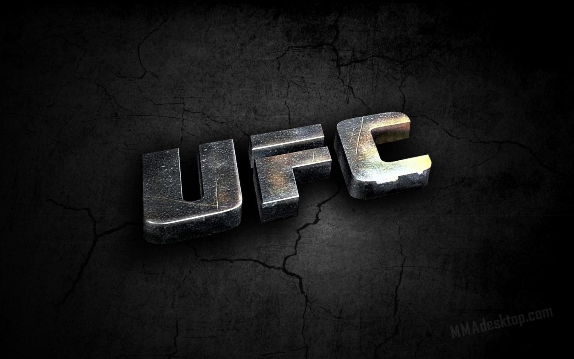 Logo UFC, Metallo, Nero, 1920x1200, sfondo MacBook Pro