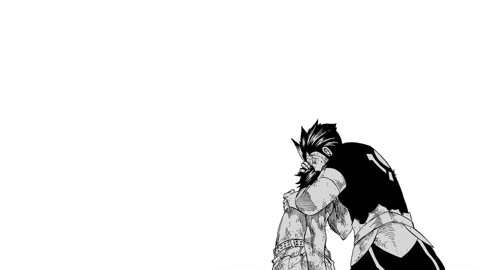 Manga, Bianco e nero, Sfondo bianco, Minimalista, Disegno, Full HD, wallpaper per portatile