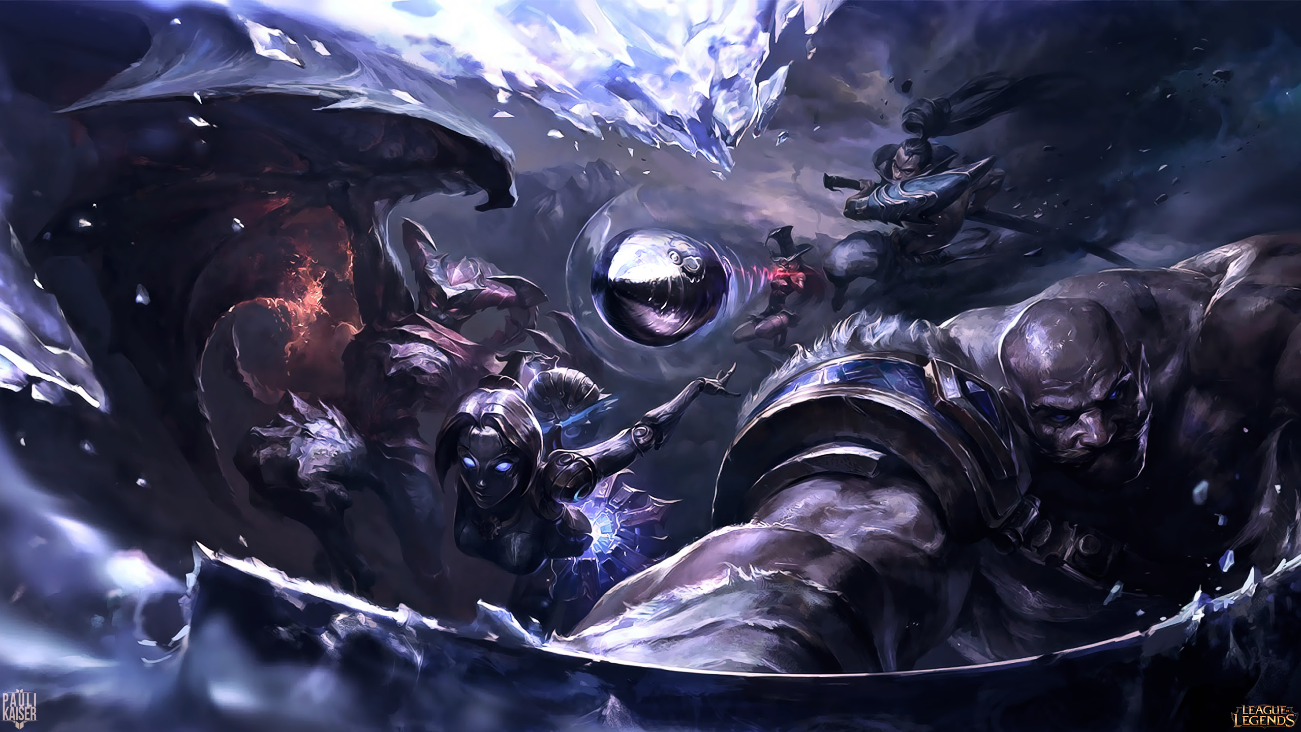 League of Legends, Tempesta, Battaglia, 16:9 2K, wallpaper widescreen