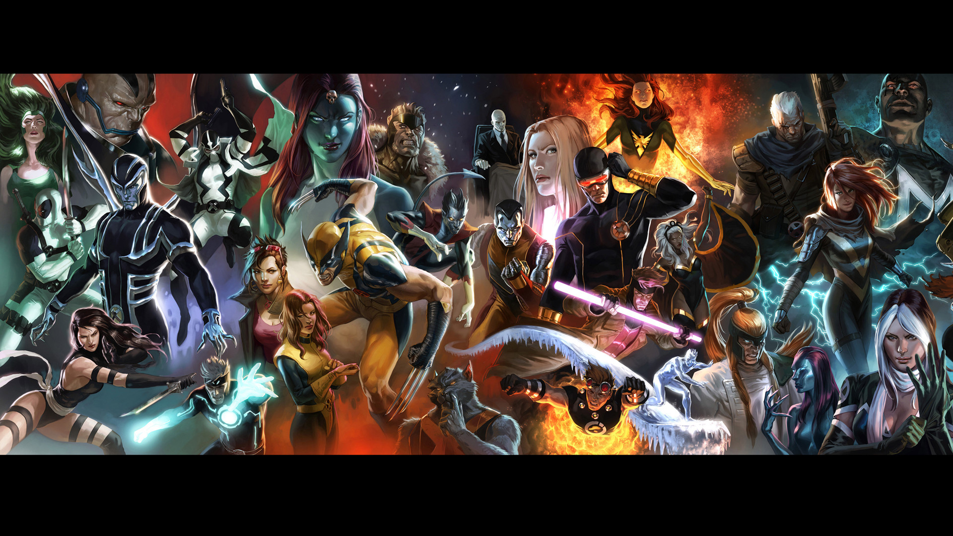 Marvel Comics, X-Men, Supereroi, Arte fumetto, Full HD, sfondo Windows 11