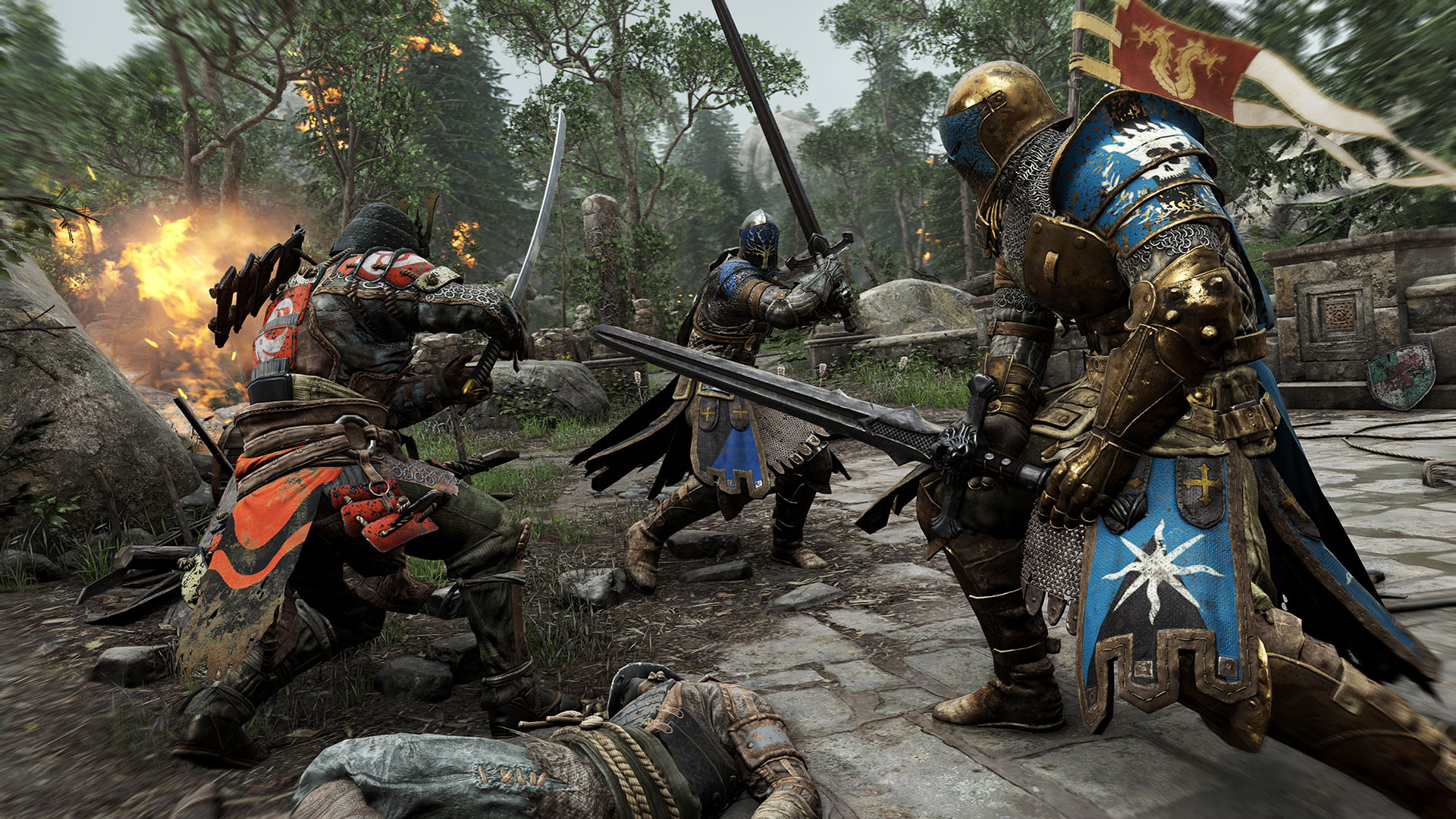 For Honor, Combattimento, Cavaliere, Vichingo, Battaglia, 1920x1080, immagine di sfondo