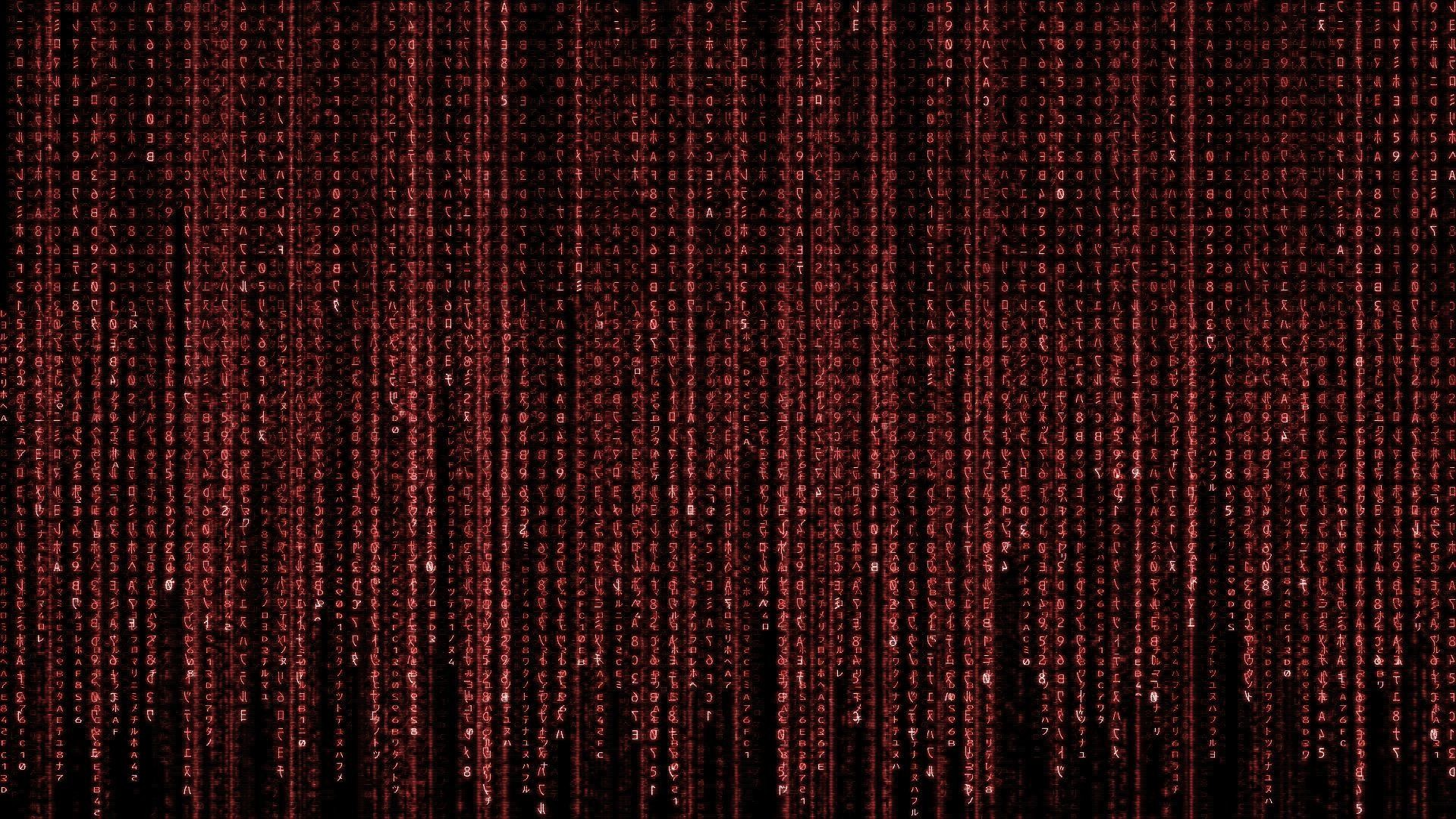 Matrix, Codice digitale, Rosso, Full HD 1080p, sfondo desktop