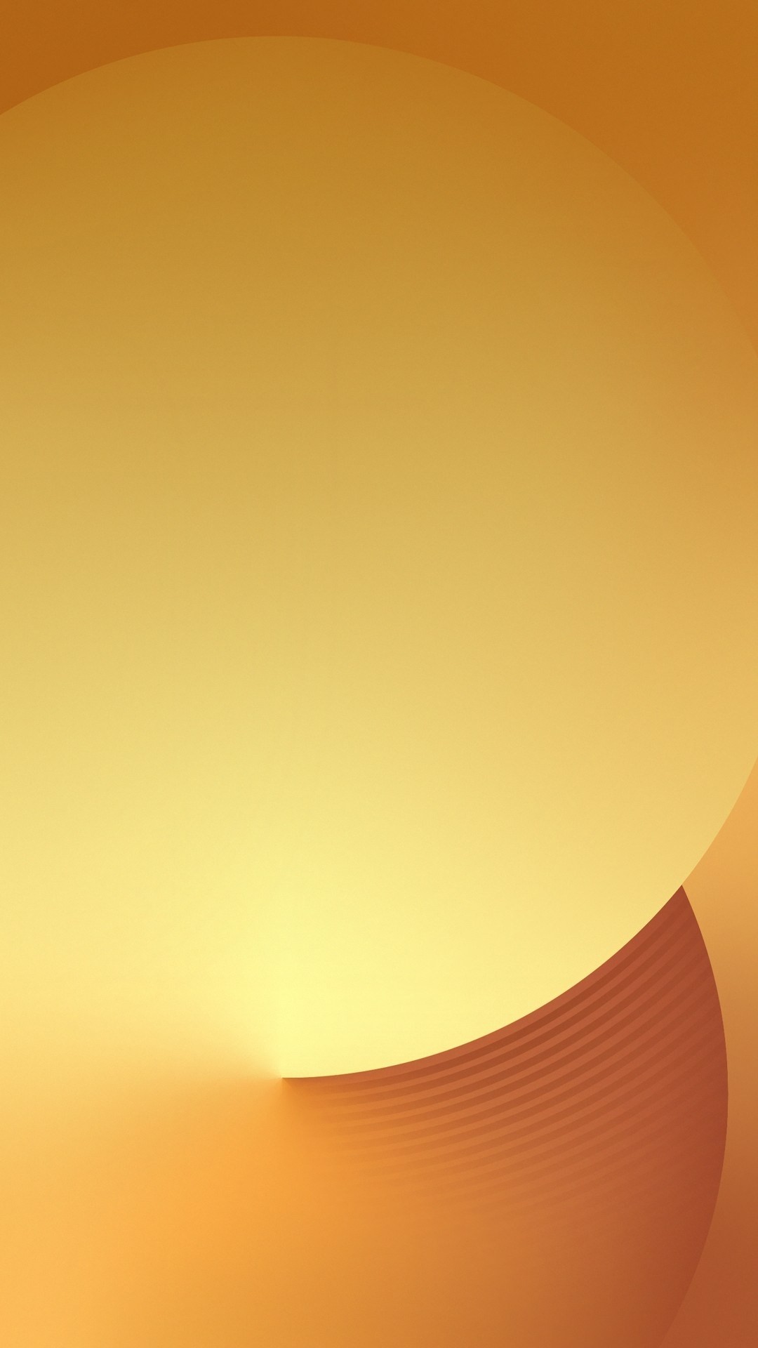 Samsung Galaxy J, Sfondo stock, Oro, Curve, Full HD, schermata di blocco del cellulare