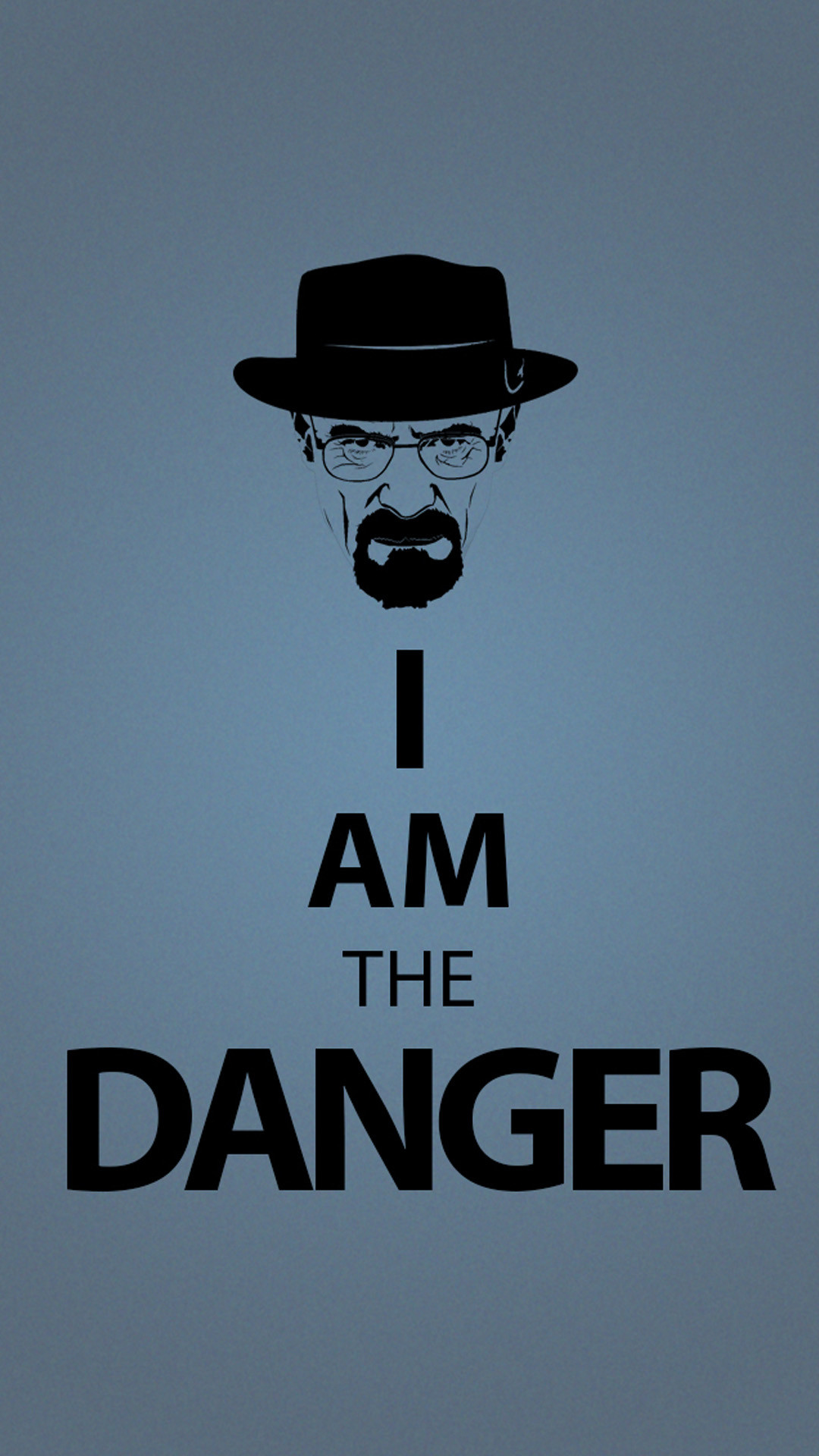 Heisenberg, Breaking Bad, I am the danger, Minimalismo, Full HD, wallpaper per smartphone