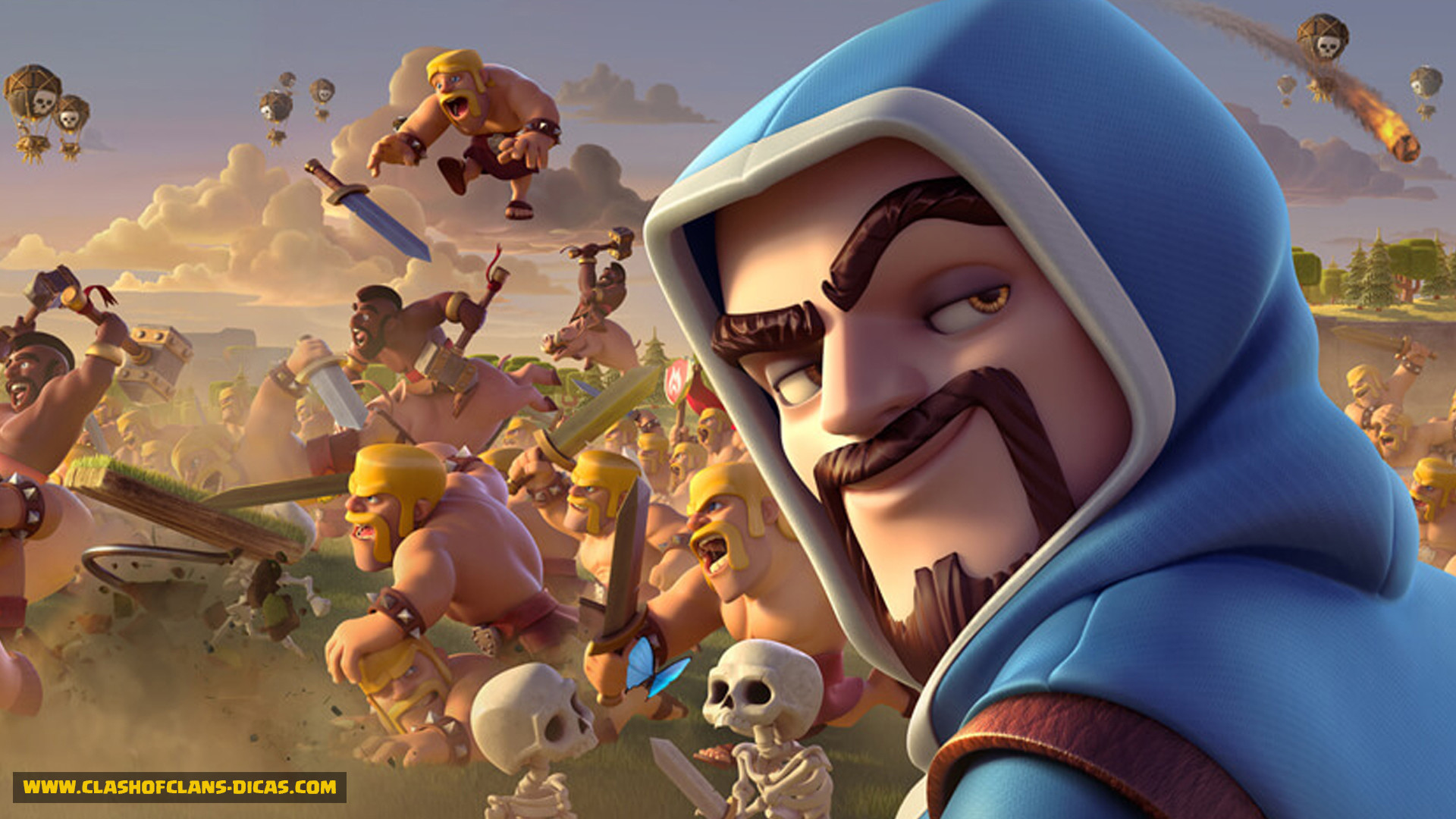 Clash of Clans, Mago, Barbari, Battaglia, Full HD, sfondo per portatile