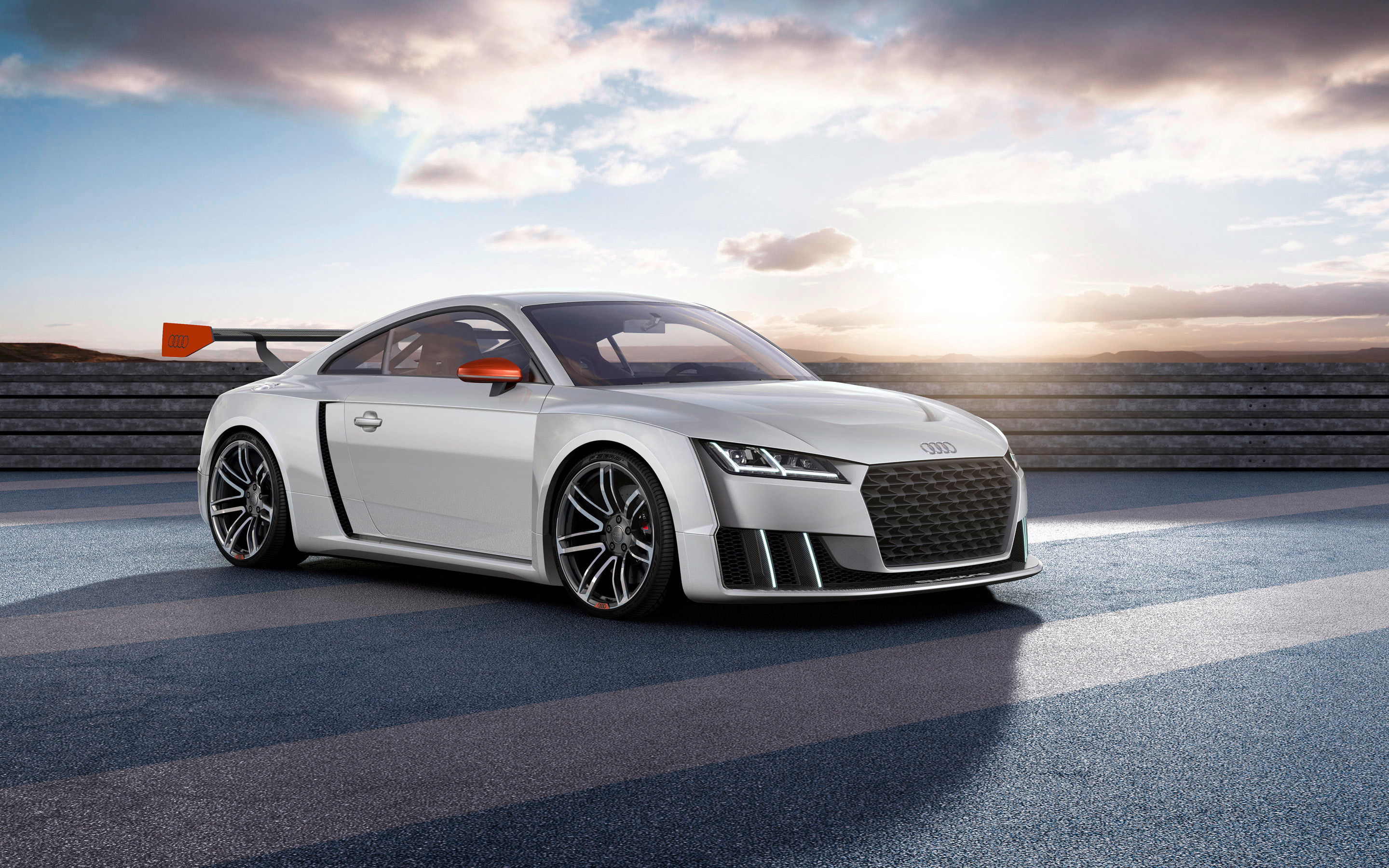 Audi TT Clubsport Turbo, Concept car, Audi, Argento, 2880x1800, sfondo per PC